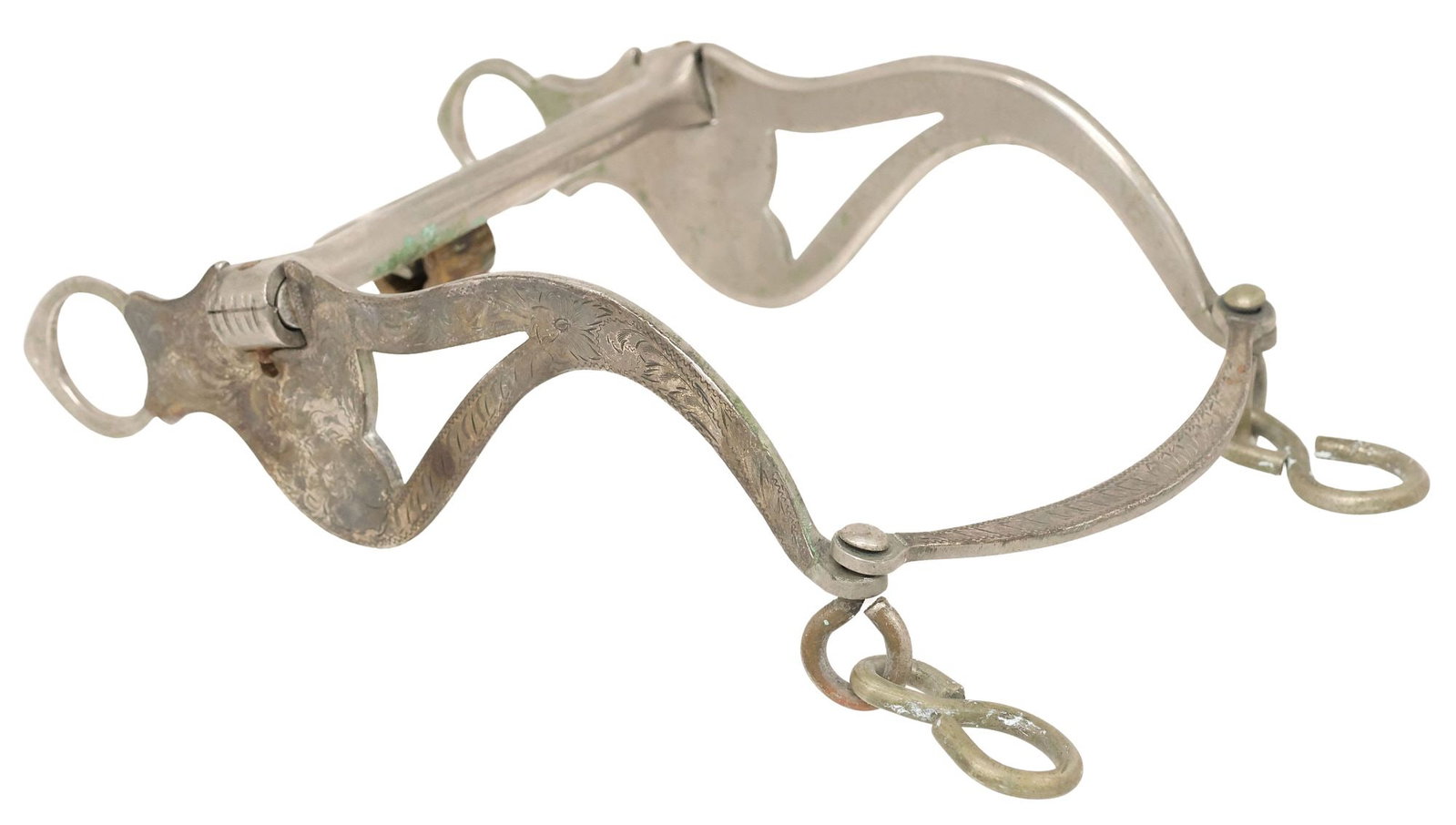 MONEL DIABLO MFG. SILVER PLATED SHOW HORSE BIT (1 of 7)