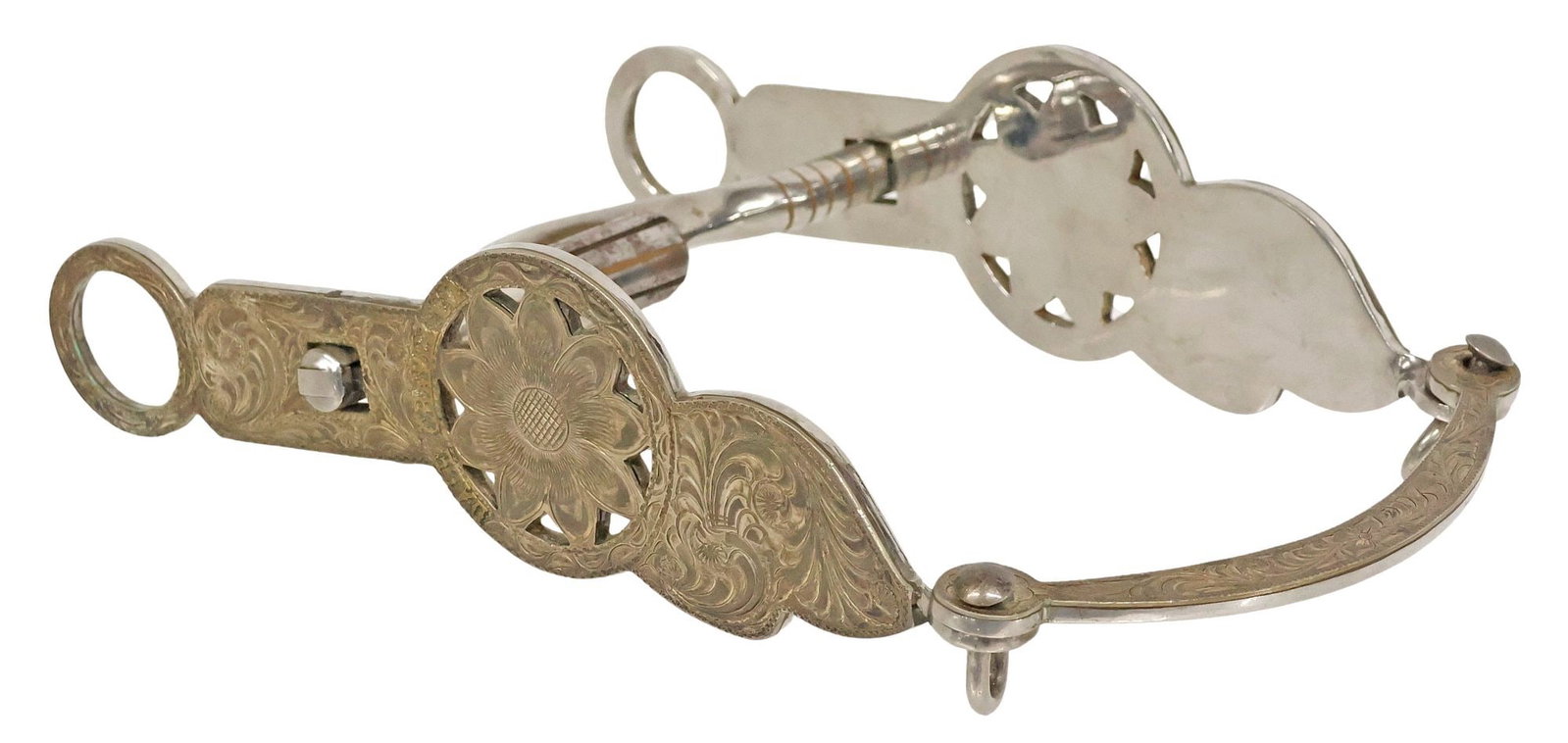 VINTAGE DALE CHAVEZ ENGRAVED SHOW HORSE BIT, C. 1995 (1 of 8)