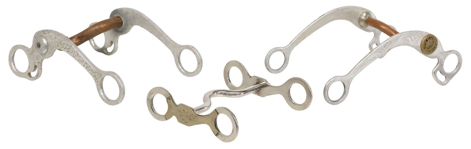 (3) CROCKETT & KELLY SHOW HORSE BITS (1 of 7)