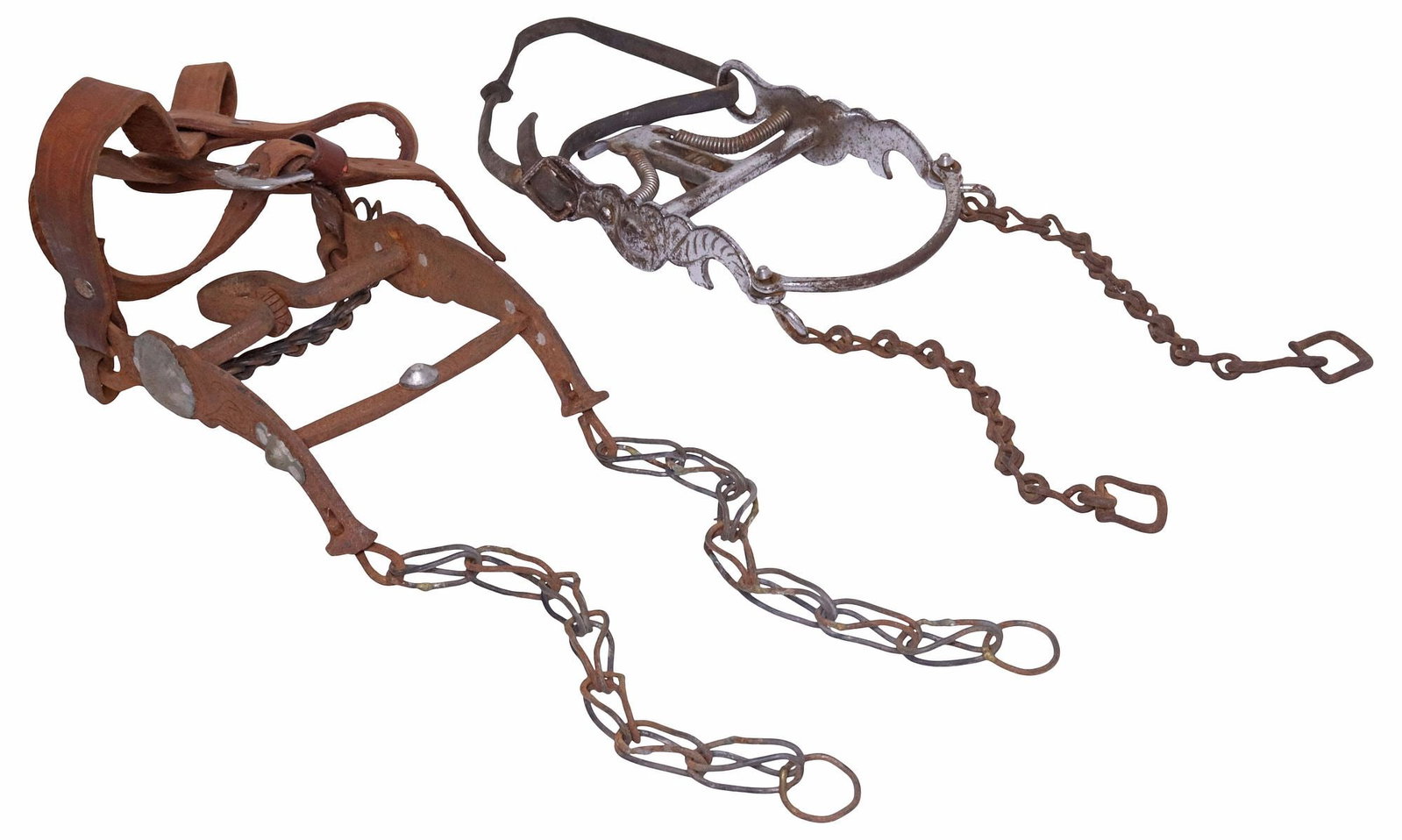 (2) VINTAGE HORSE BITS, MEXICO & ONE WITH HEADSTALL (1 of 6)
