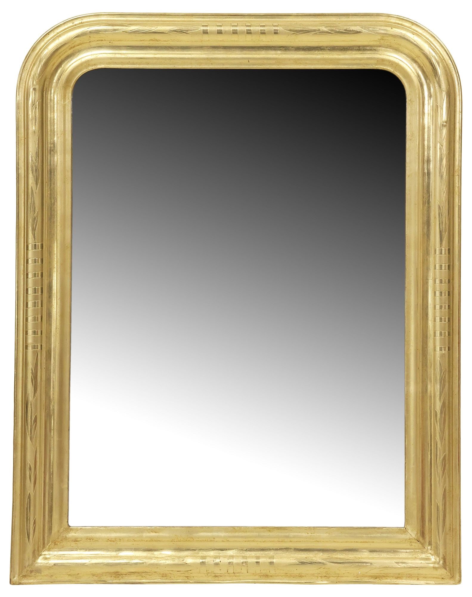 FRENCH LOUIS PHILIPPE PERIOD GILTWOOD WALL MIRROR (1 of 3)