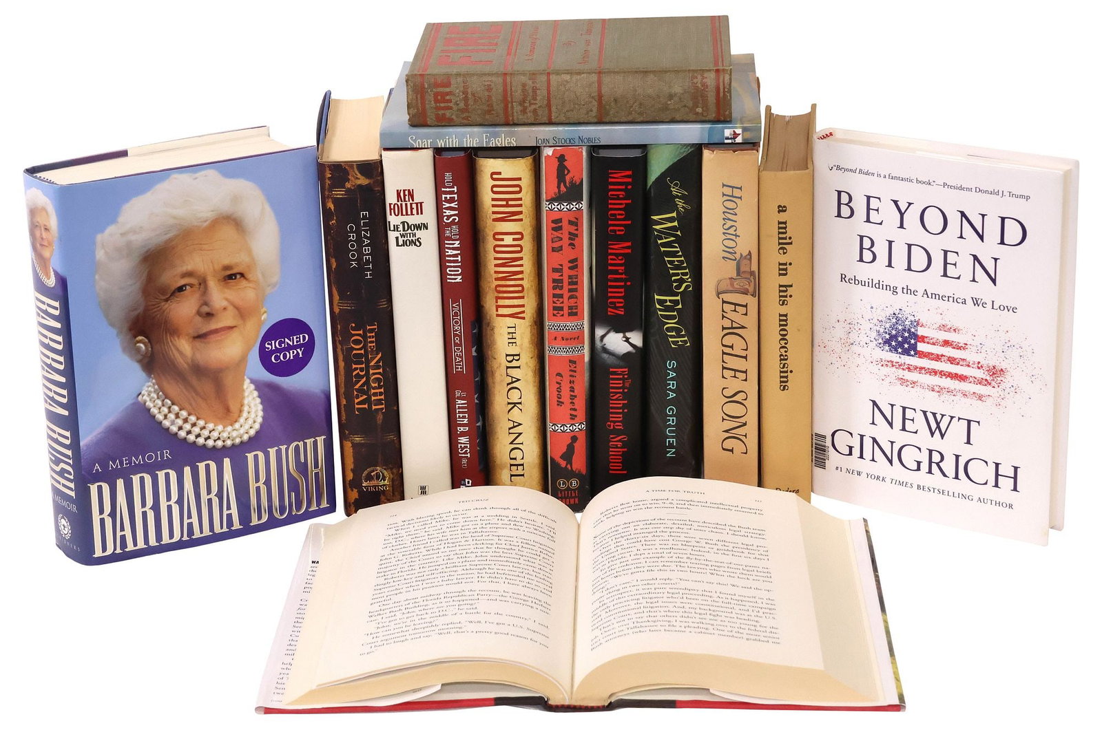 (14) AUTHOR-SIGNED BOOKS, POLITICAL MEMOIRS, NOVELS, & WESTERN SUBJECTS (1 of 18)