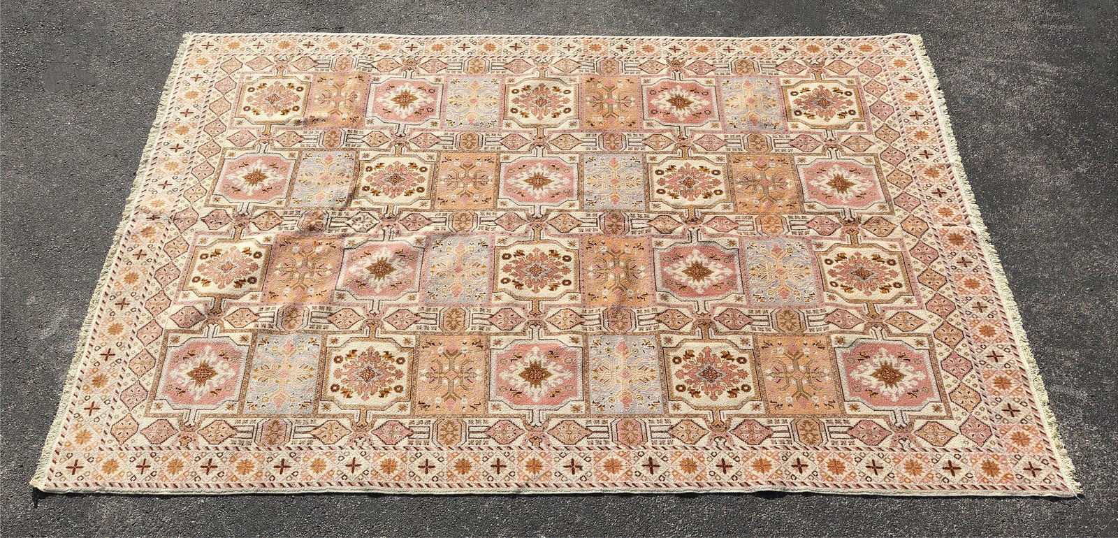 ESTATE HAND-TIED TURKISH RUG, 11'10" X 8'2" (1 of 3)