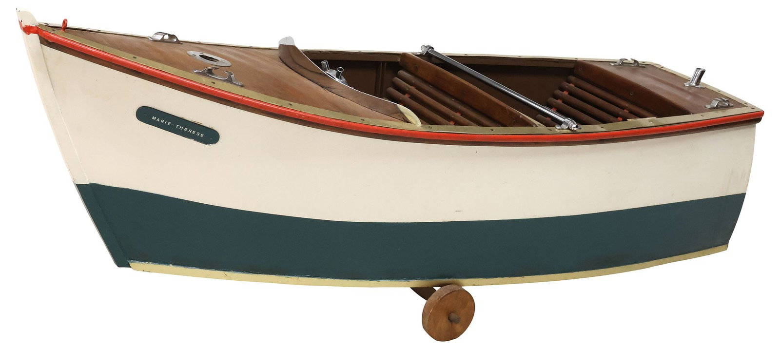 CONTINENTAL AMUSEMENT PARK SKIFF BOAT, 'MARIE THERESE,' 73"L (1 of 7)