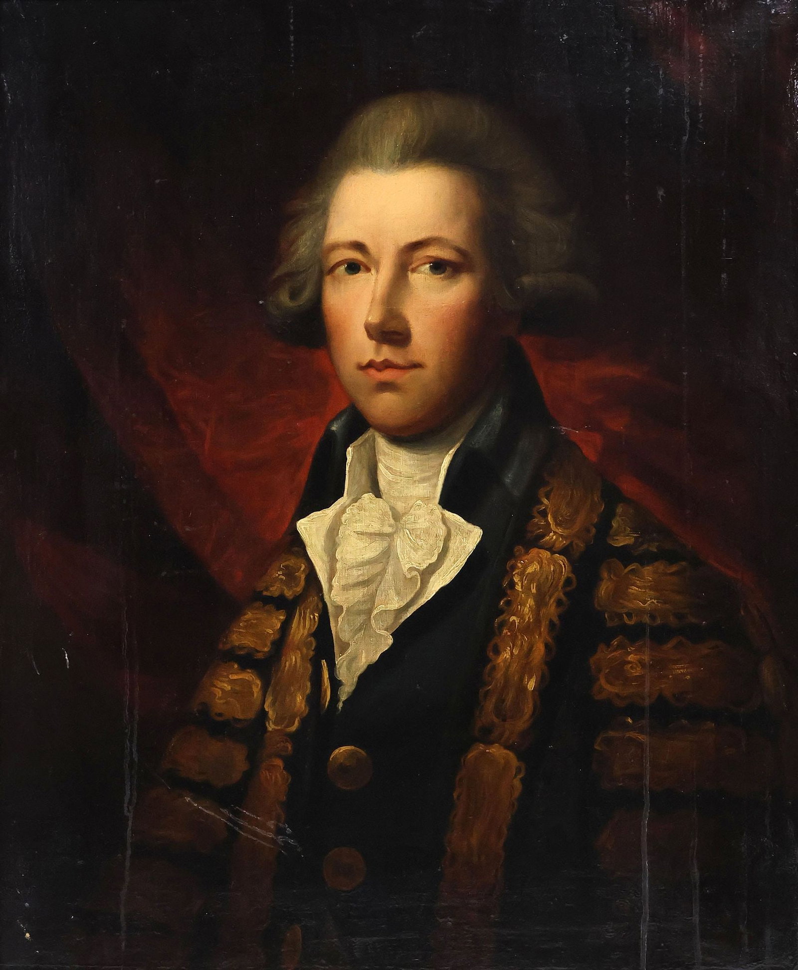 GAINSBOROUGH DUPONT (ATTRIB.) PAINTING, PORTRAIT OF PRIME MINISTER WILLIAM PITT, 18TH C. (1 of 4)