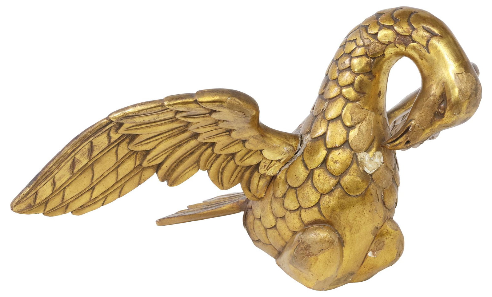 CONTINENTAL GILTWOOD PELICAN-FORM LECTERN / BIBLE STAND, 18TH C. (1 of 6)
