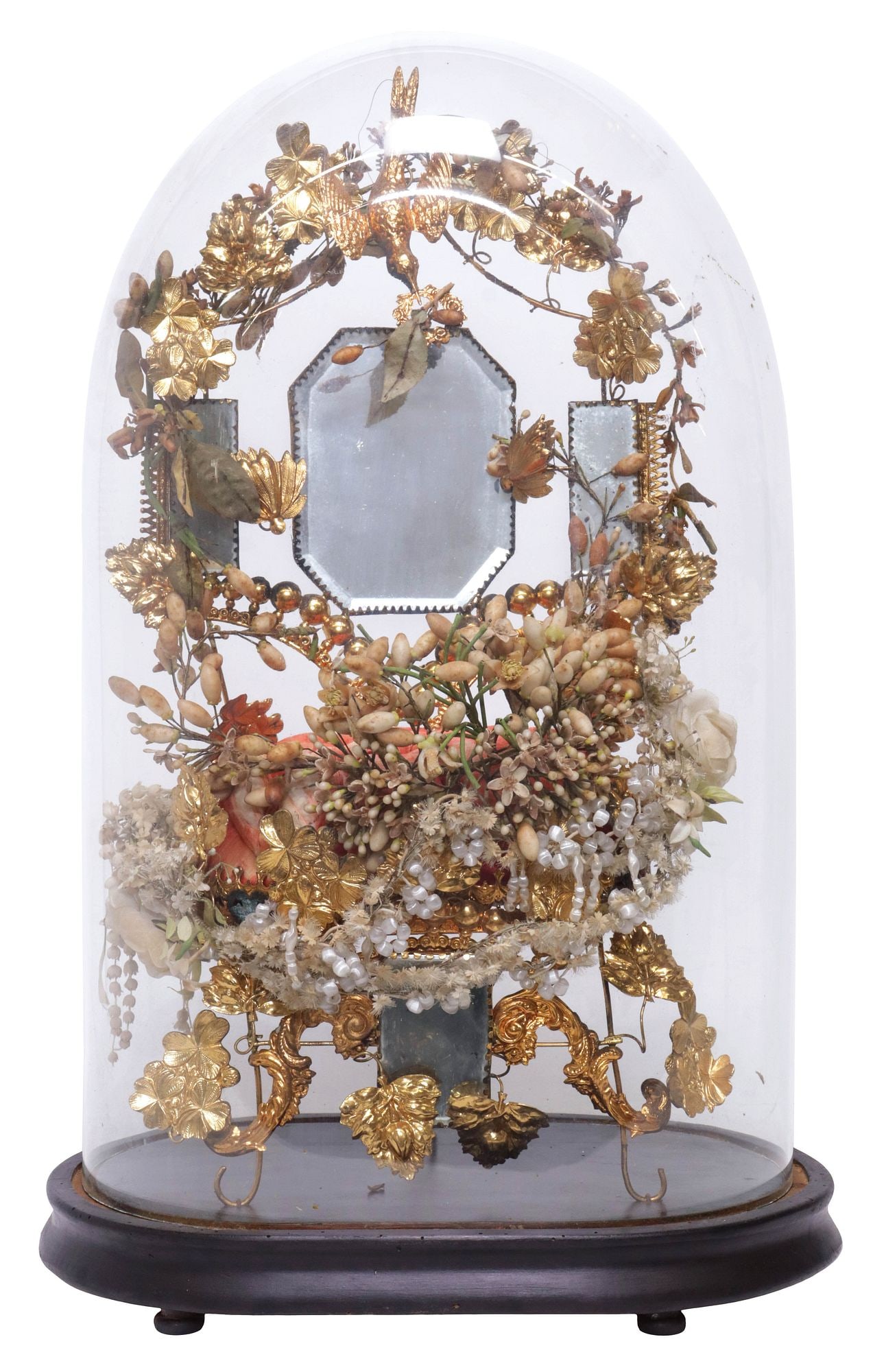 FRENCH GLOBE DE MARIEE / BRIDE'S GLOBE IN GLASS CLOCHE (1 of 5)