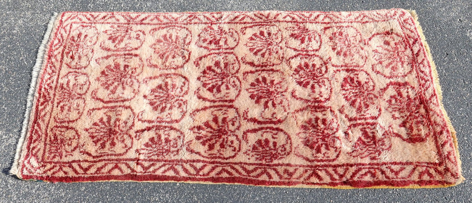 ESTATE HAND-TIED TIBETAN RUG, 5'10" X 2'11": Estate hand-tied Tibetan rug, approx 5'10"l, 2'11"w **Please Note: All of the rugs offered in this auction would likely benefit from a professional cleaning. Estate rugs may show some wear and imperfe