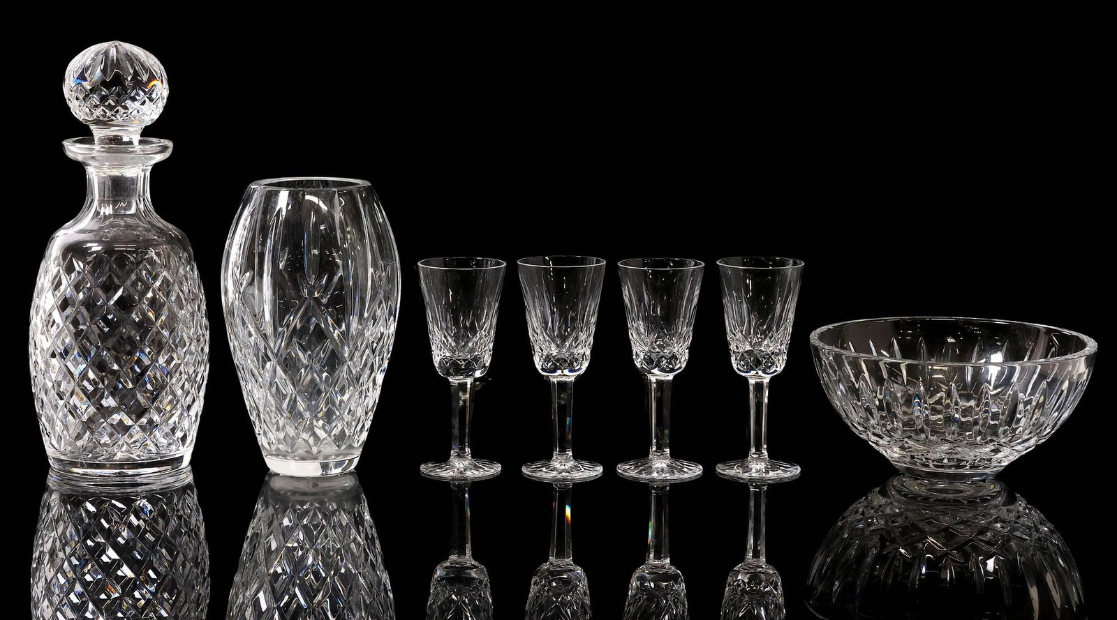 (7) COLLECTION OF WATERFORD CUT CRYSTAL TABLE ARTICLES (1 of 4)
