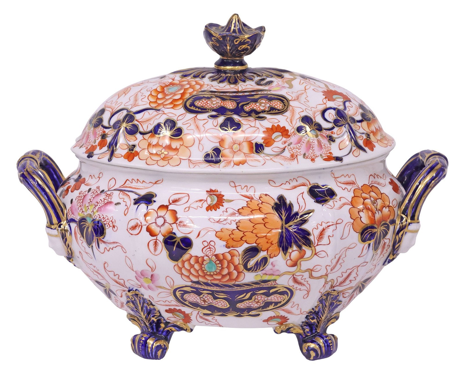 IMARI PALETTE PARCEL-GILT PORCELAIN TUREEN & COVER (1 of 4)