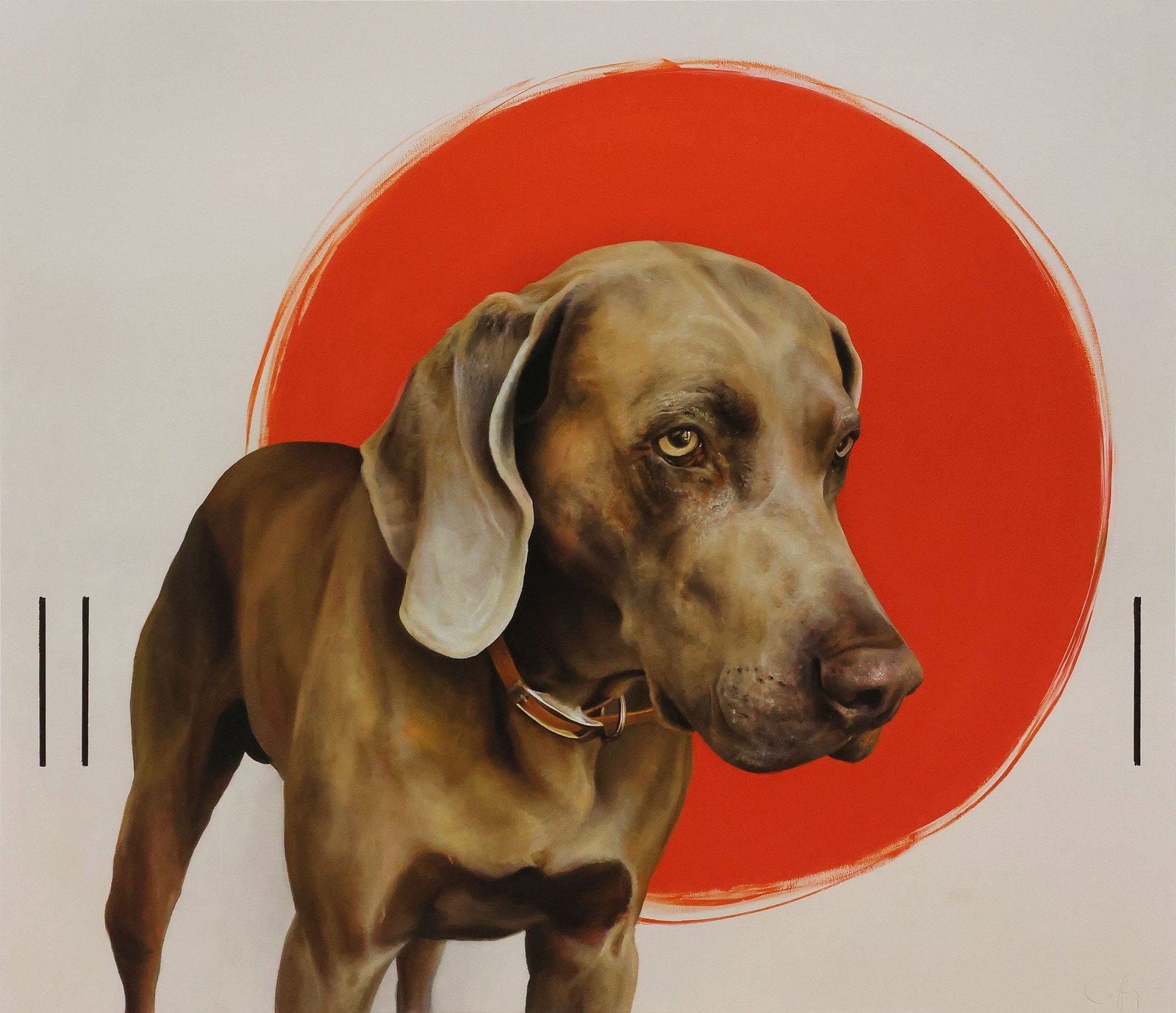 JOE COFFEY (B.1966) LIMITED-EDITION GICLEE, 'A HOUND WITH 3 STRIPES' (1 of 4)