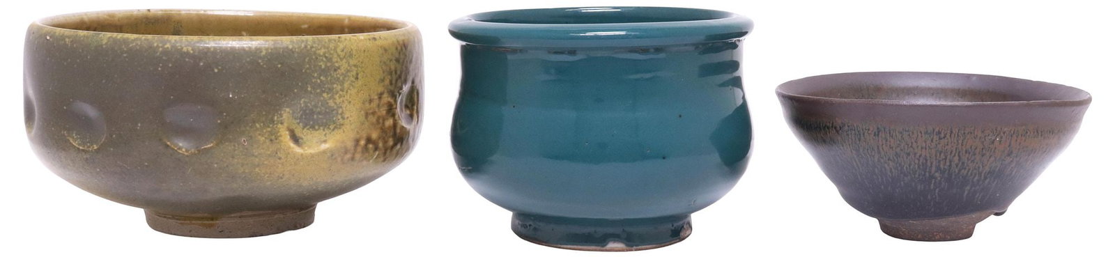 (3) AMERICAN GLAZED ART POTTERY BOWLS, JUGTOWN WARE & OTHER (1 of 4)