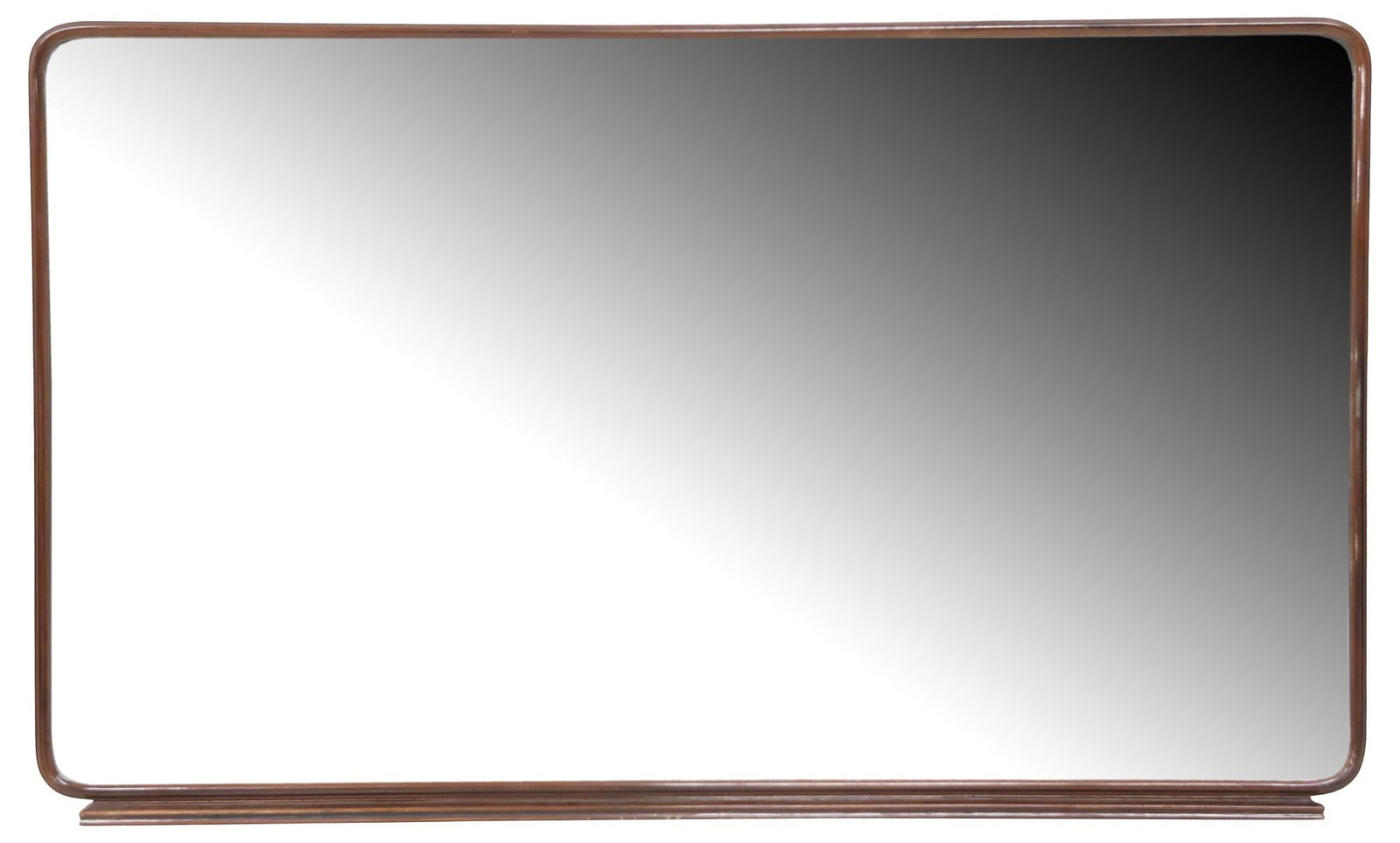 ITALIAN MID-CENTURY MODERN WALNUT-FRAMED OVERMANTEL MIRROR (1 of 3)