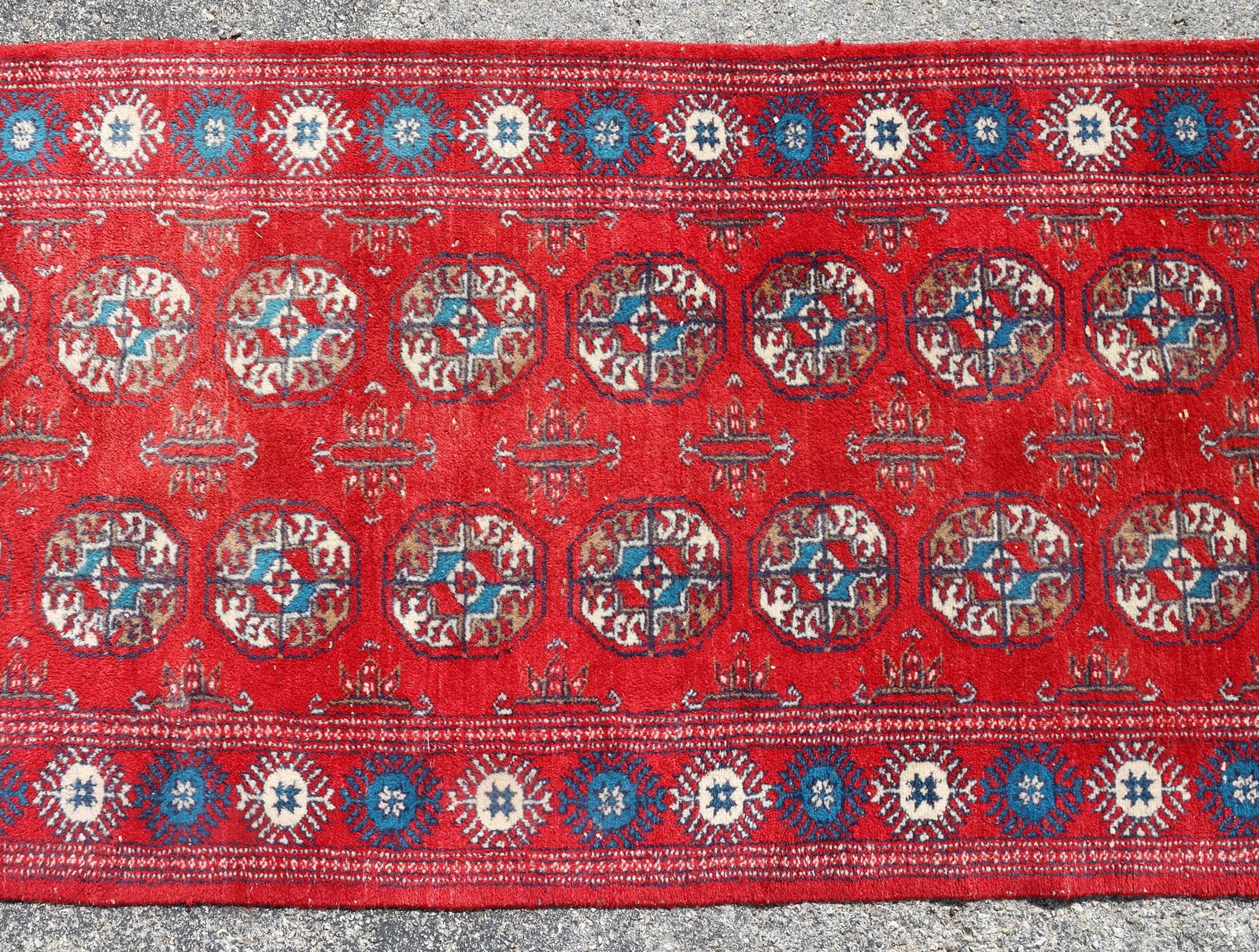 ESTATE HAND-TIED RUNNER, 14'10.25" X 3'3.25" (1 of 4)