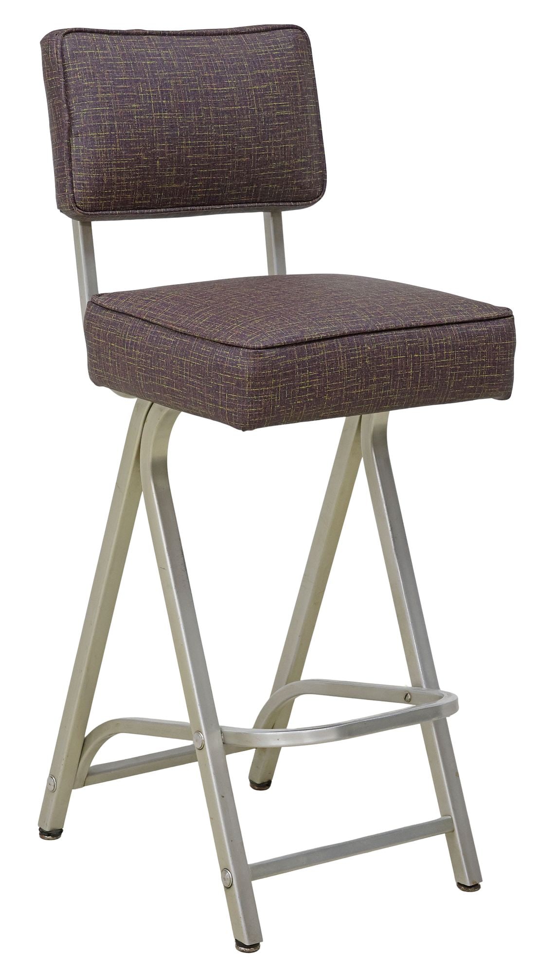 WARREN MCARTHUR MID-CENTURY MODERN ALUMINUM BAR STOOL (1 of 5)