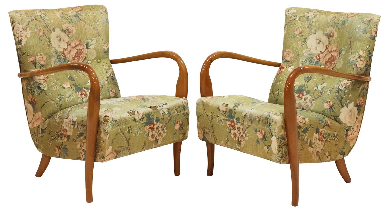 (2) MANNER OF PAOLO BUFFA MID-CENTURY MODERN LOUNGE CHAIRS (1 of 3)