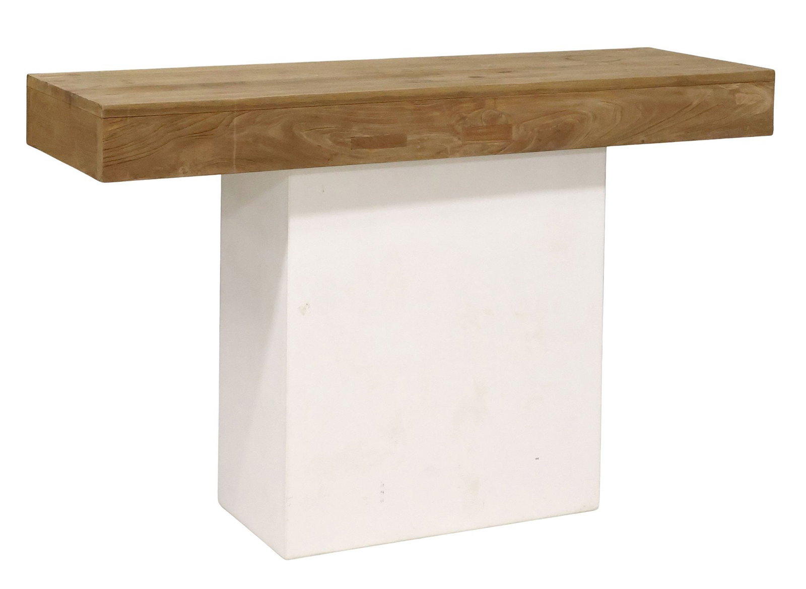 CONTEMPORARY SAVERTI 'FINO' TEAK & CONCRETE CONSOLE TABLE (1 of 5)