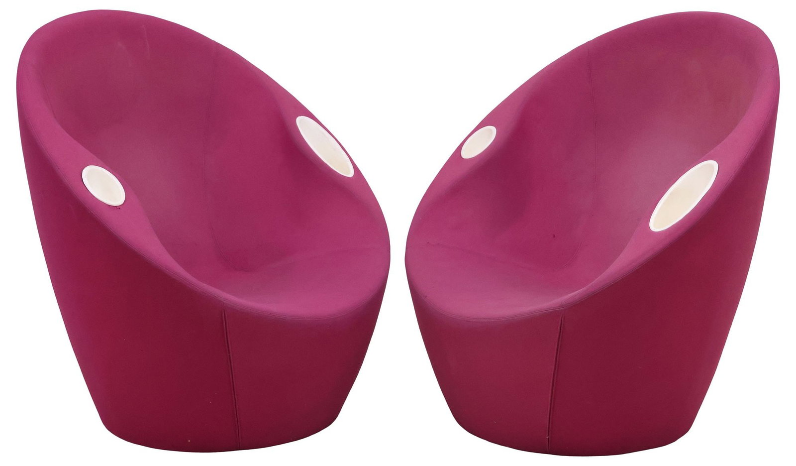 (2) KARIM RASHID FOR CASAMANIA 'OUCH' CONTEMPORARY PINK LOUNGE CHAIRS (1 of 6)