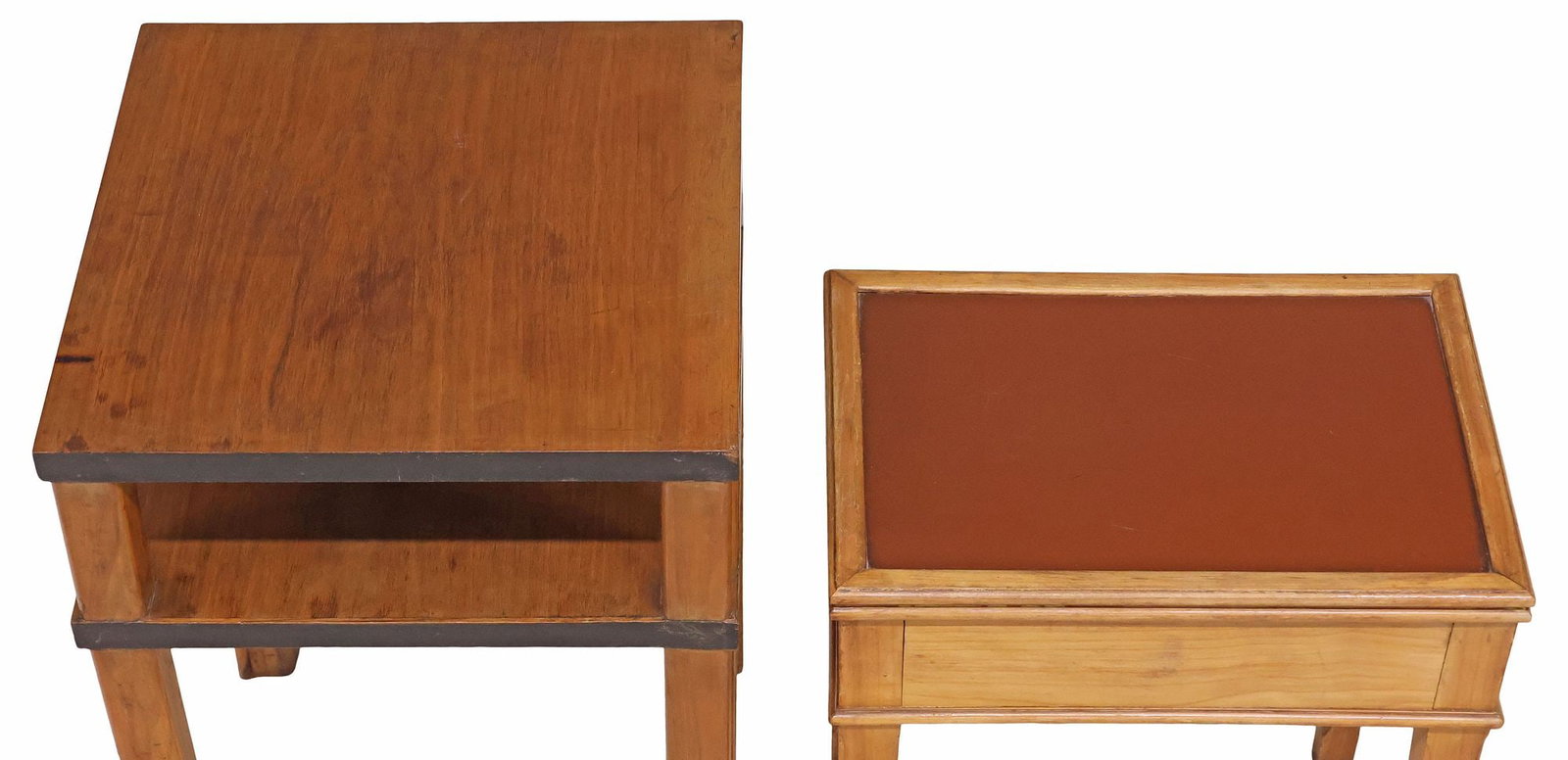 (2) ITALIAN RECTANGULAR WALNUT SIDE TABLES - 3