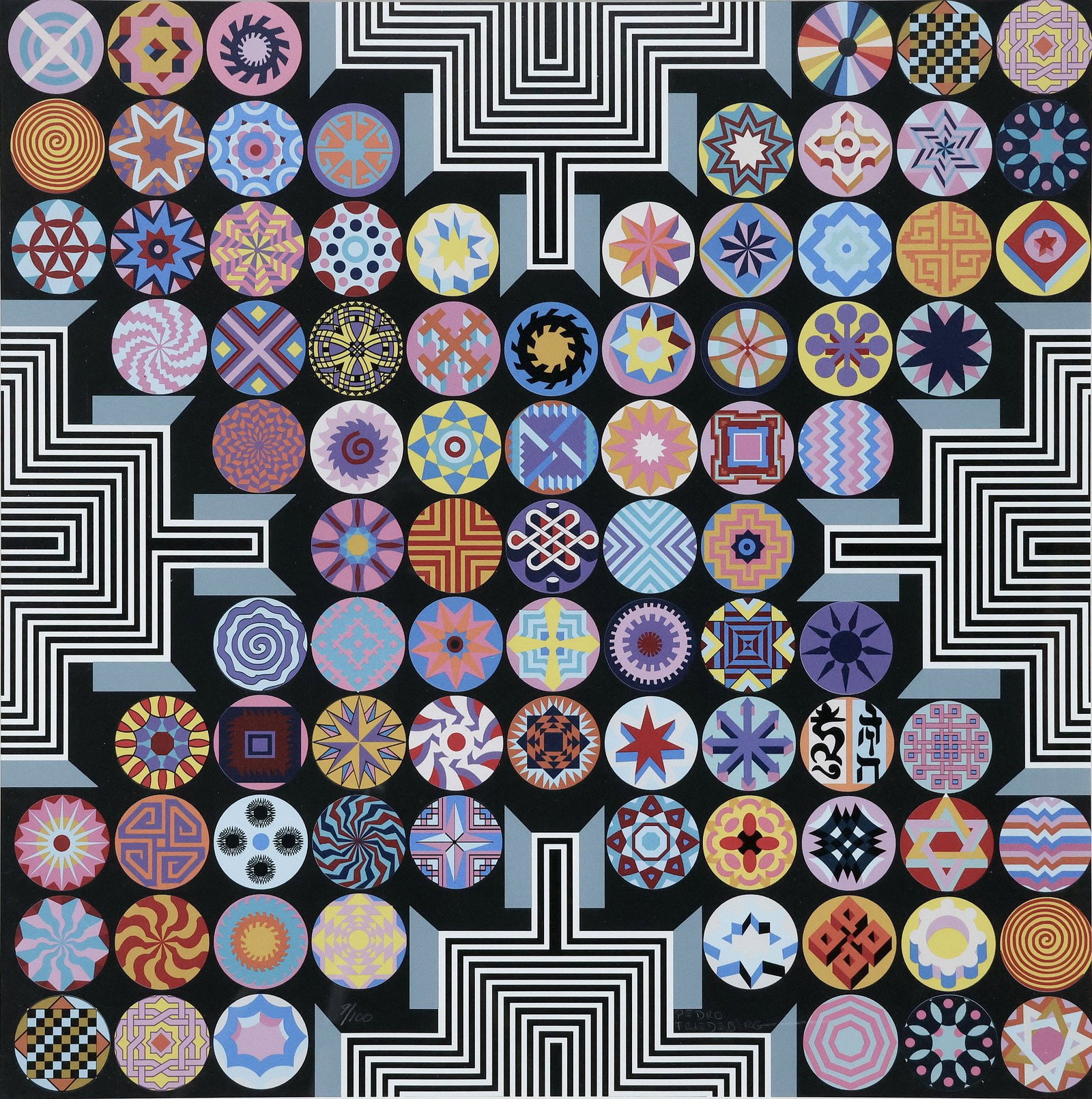PEDRO FRIEDEBERG (MEXICO, B.1936) SERIGRAPH PRINT, 'EL CAMINO DE VIRTUD' (1 of 4)