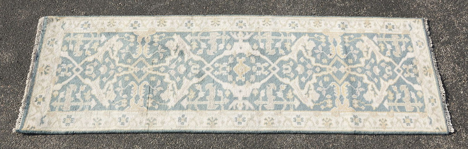 ESTATE HAND-TIED OUSHAK RUNNER, 8' X 2'7.5" (1 of 3)