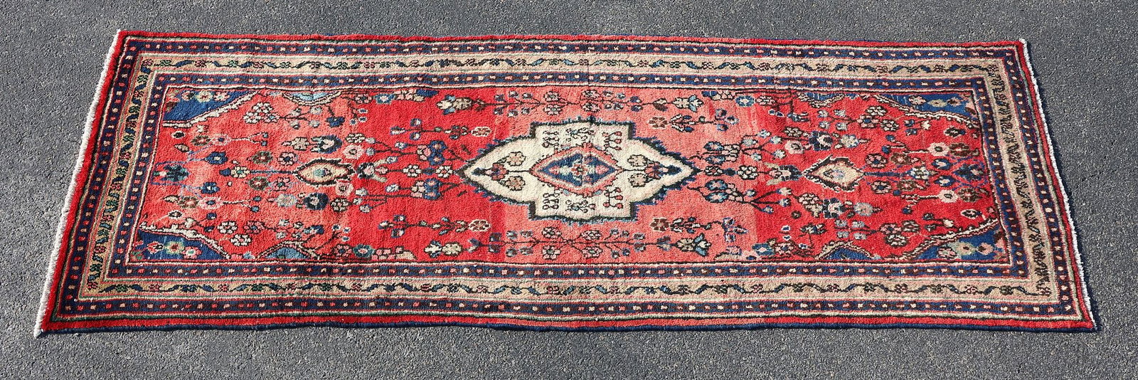 ESTATE HAND-TIED RUNNER, 9'8" X 3'7" (1 of 3)