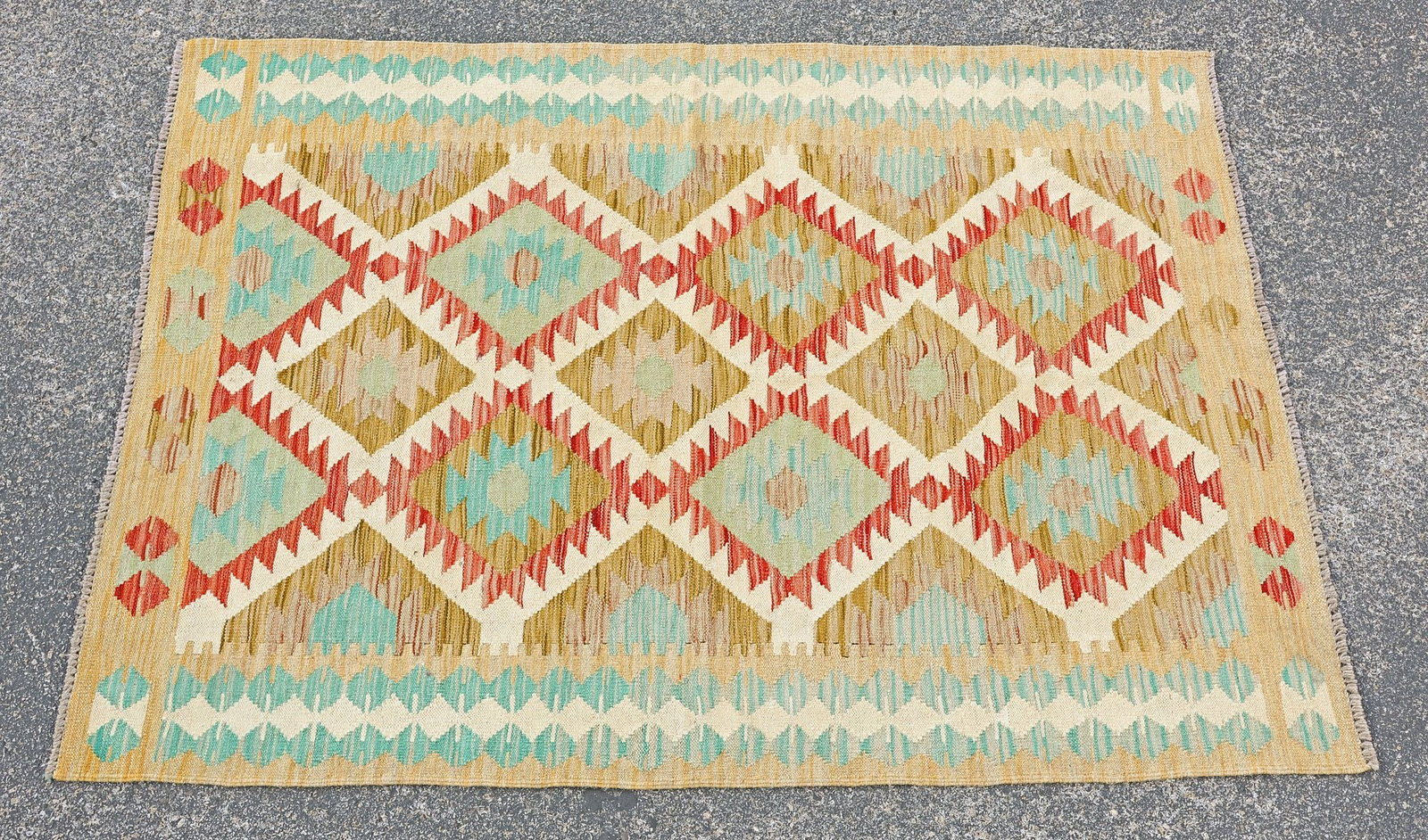 ESTATE FLATWOVEN KILIM RUG, 5'8" X 4'3.5" (1 of 3)