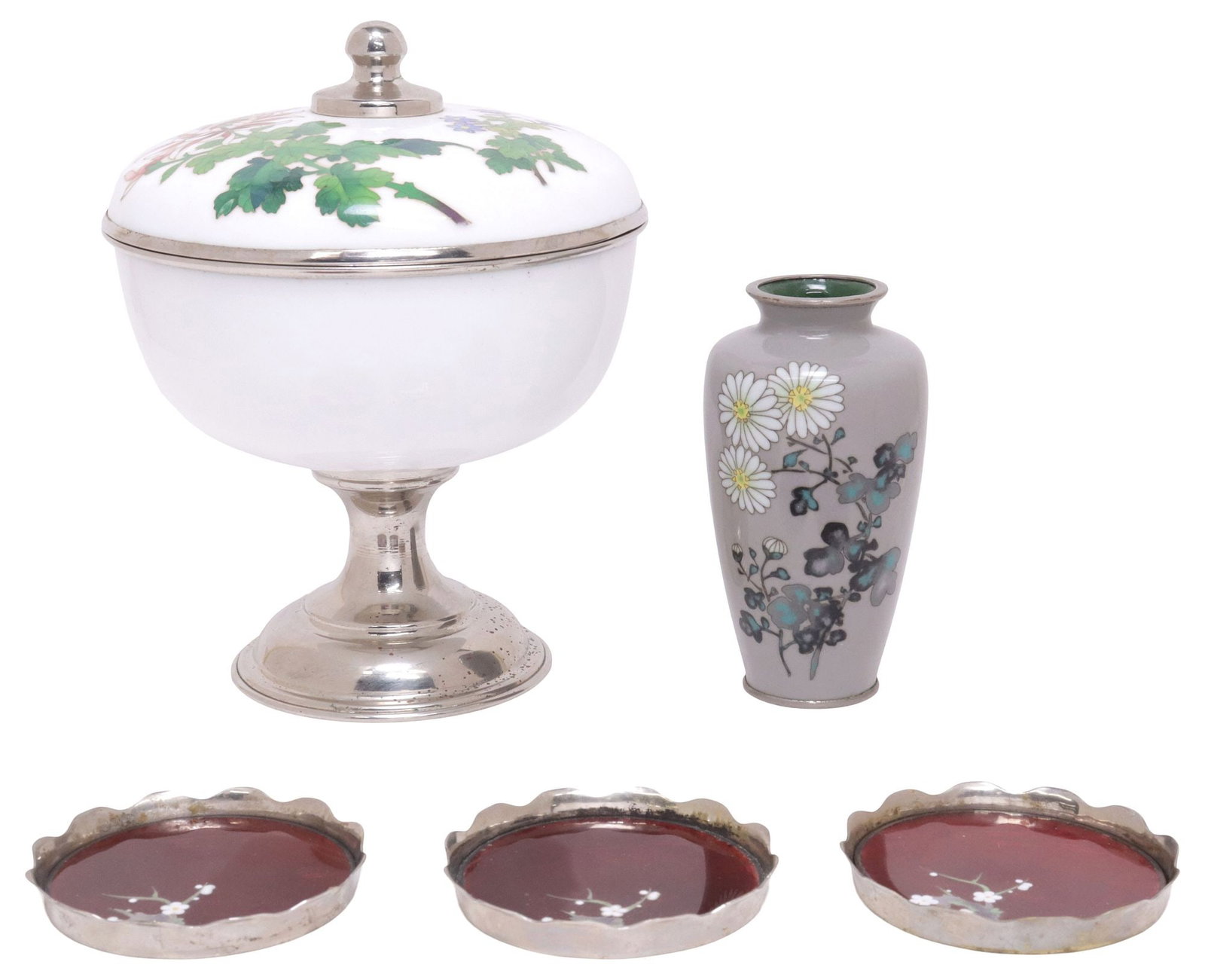 (5) JAPANESE CLOISONNE TABLEWARE, ANDO & INABA CLOISONNE COMPANIES (1 of 7)