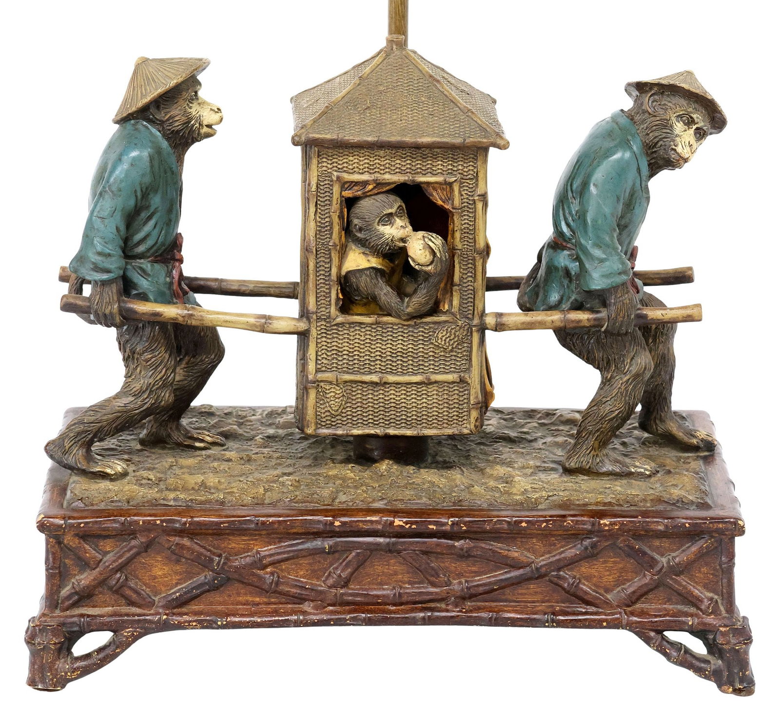 MANNER OF FREDERICK COOPER SINGERIE MONKEY GROUP 1-LIGHT TABLE LAMP (1 of 7)