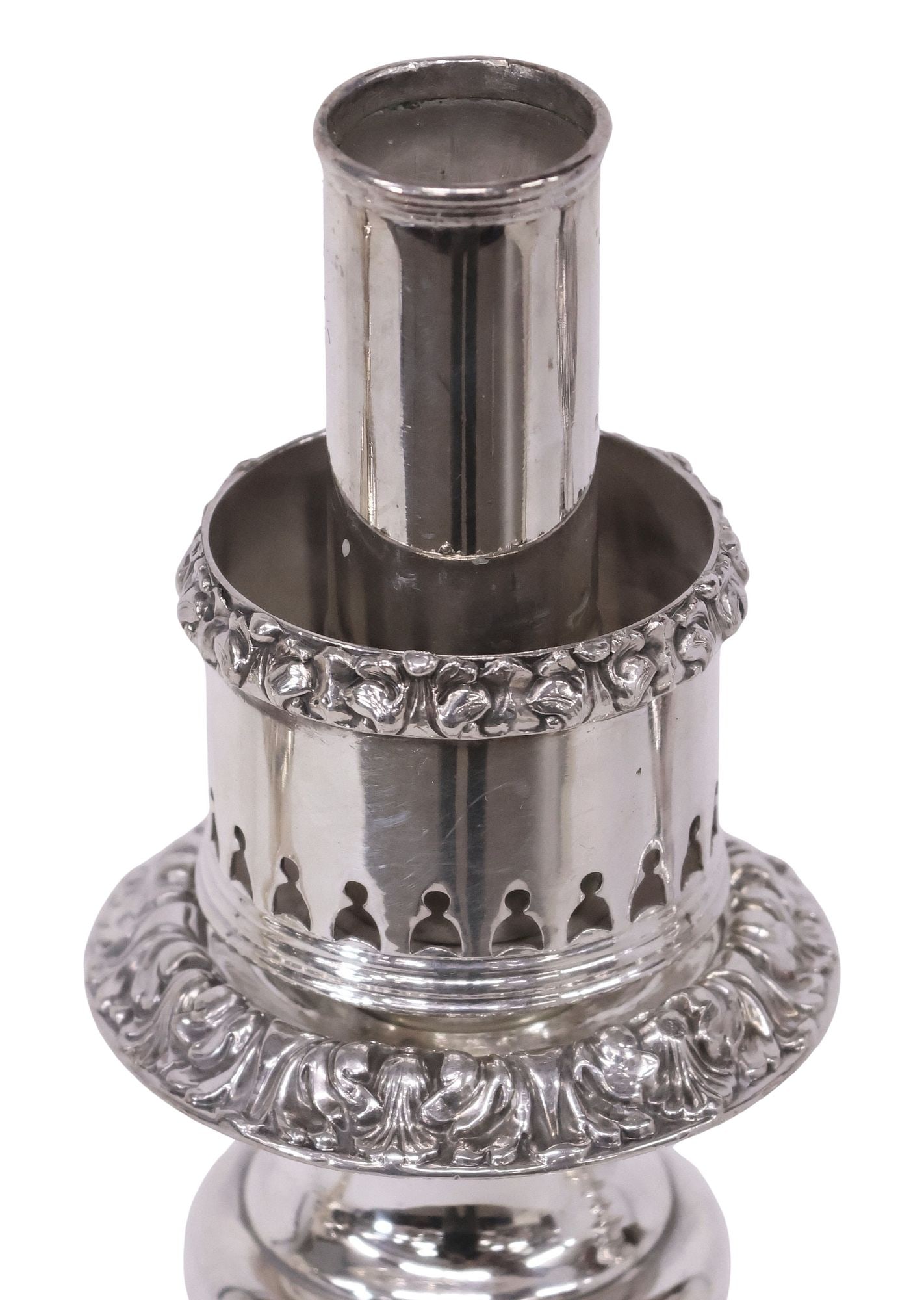 (4) SILVERPLATE TURNED-FORM CANDLESTICKS - 4