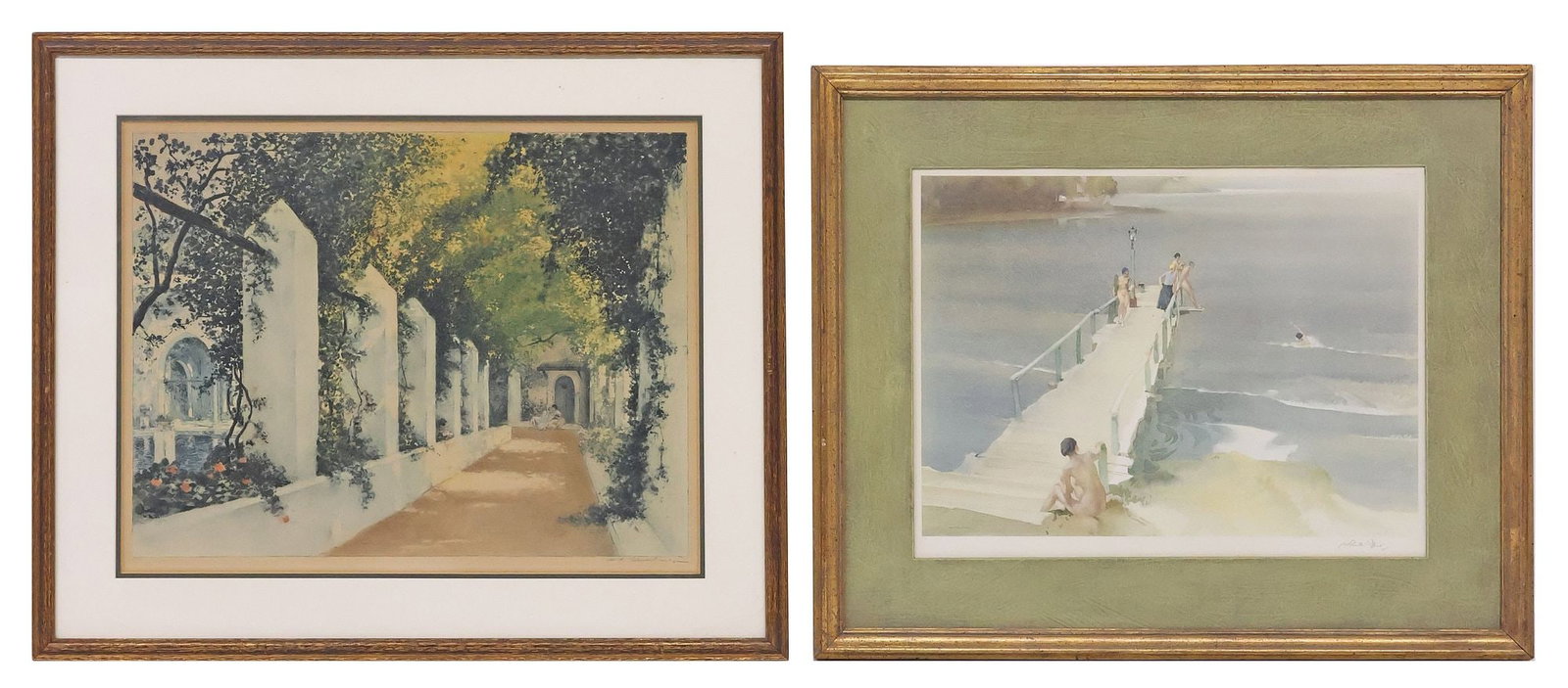 (2) PRINTS AFTER WILLIAM RUSSELL FLINT (D.1969) & WILLIAM LAMBRECHT (D.1940) (1 of 11)