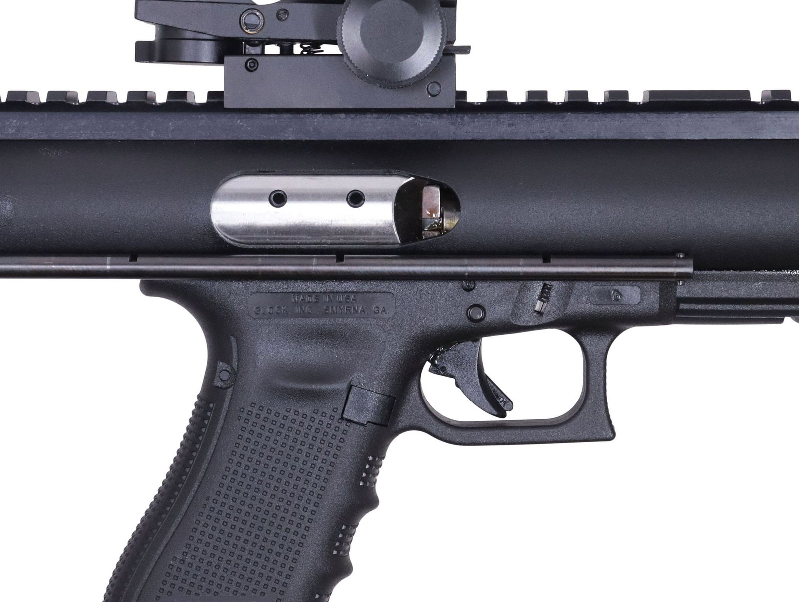 (6) GLOCK MECHTECH SYSTEMS 9MM CARBINE, FIVE 30 RND MAGS, LASERS (1 of 12)