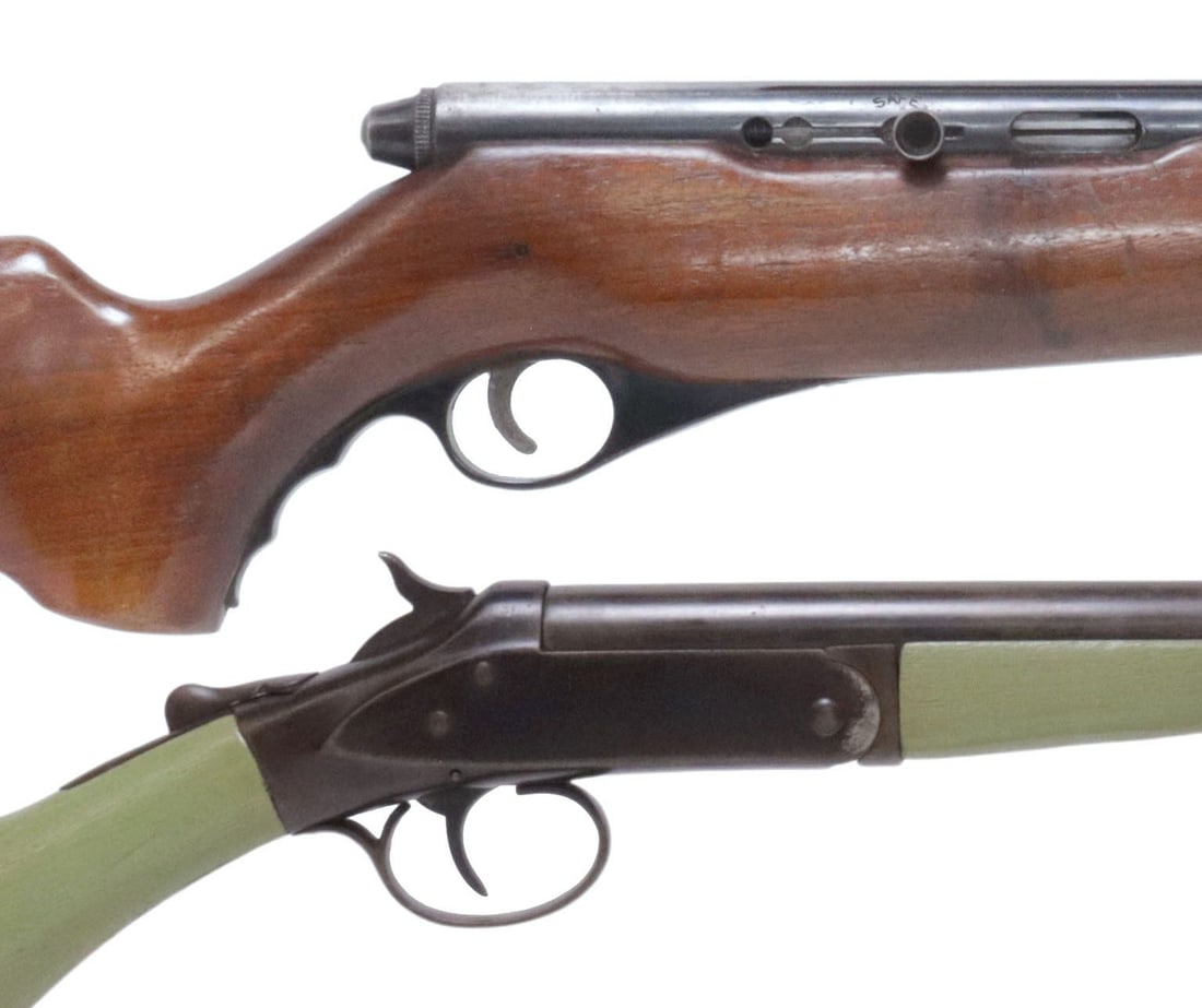(2) MOSSBERG 151K .22 AUTO LOAD & HOPKINS & ALLEN SINGLE SHOTGUN (1 of 8)