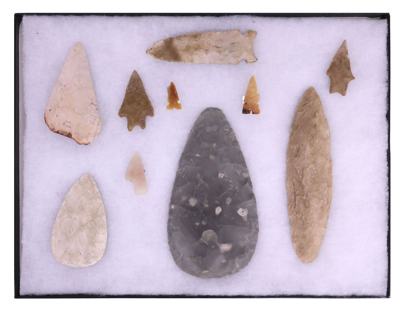 (10) ARROWHEADS, TOOLS, SPEARPOINT, TEXAS COLLECTION (1 of 3)