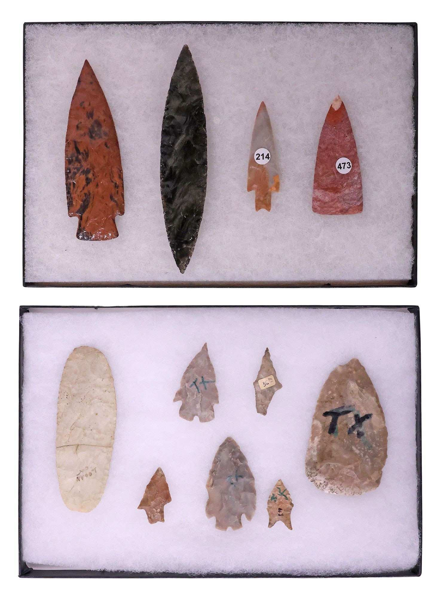 (11) ARROWHEADS, SPEAR POINTS, TEXAS COLLECTION (1 of 4)