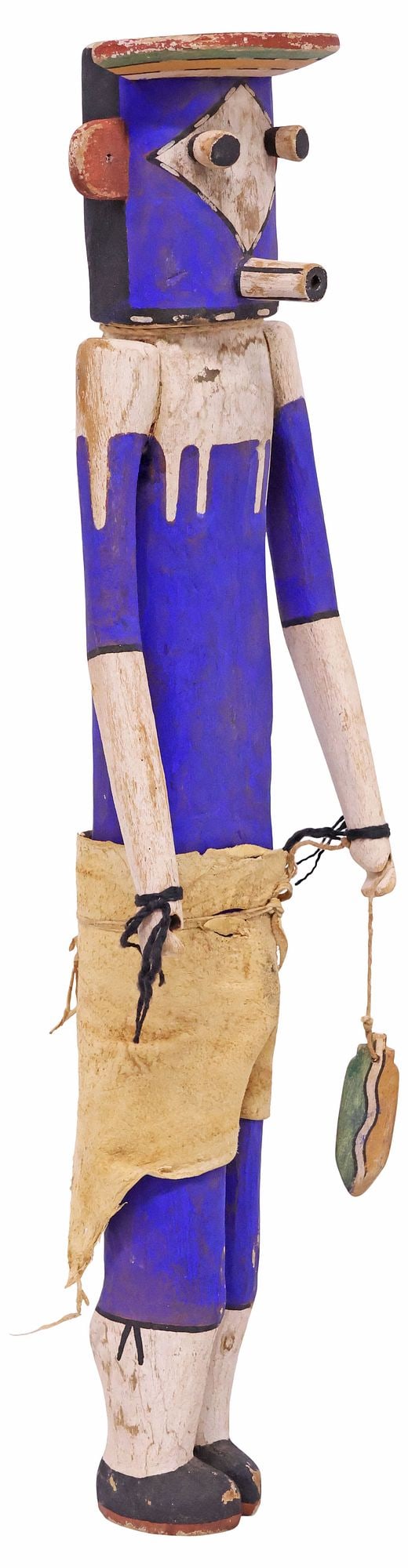NATIVE AMERICAN STYLE CARVED & PAINTED KACHINA / KATSINA DOLL, 23"H (1 of 5)