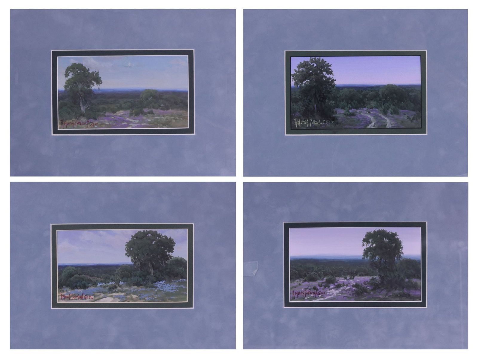 (4) RICK MORRIS PATTERSON (TX. B.1958) HILL COUNTRY LANDSCAPE PAINTINGS (1 of 7)