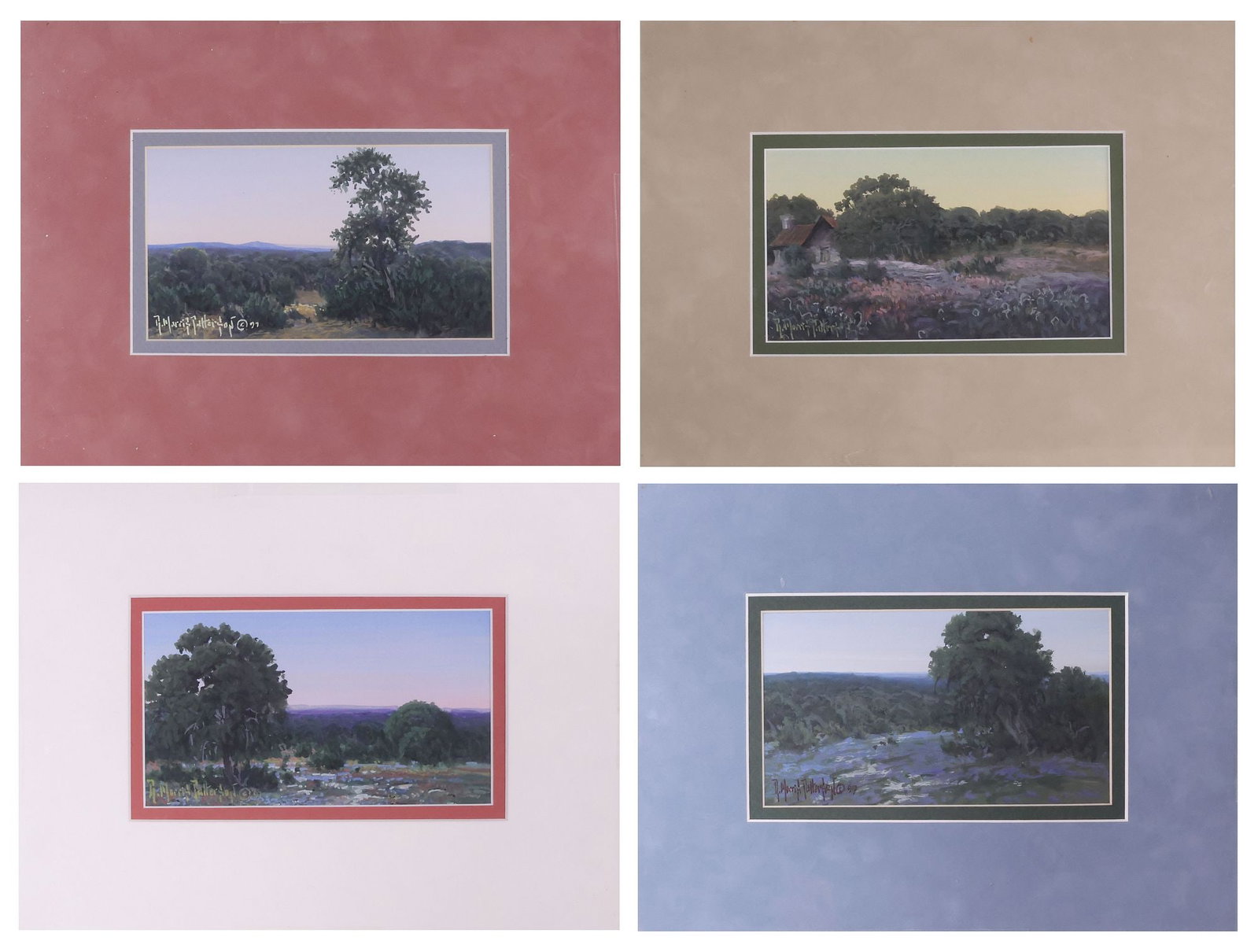 (4) RICK MORRIS PATTERSON (TX. B.1958) HILL COUNTRY LANDSCAPE PAINTINGS (1 of 10)
