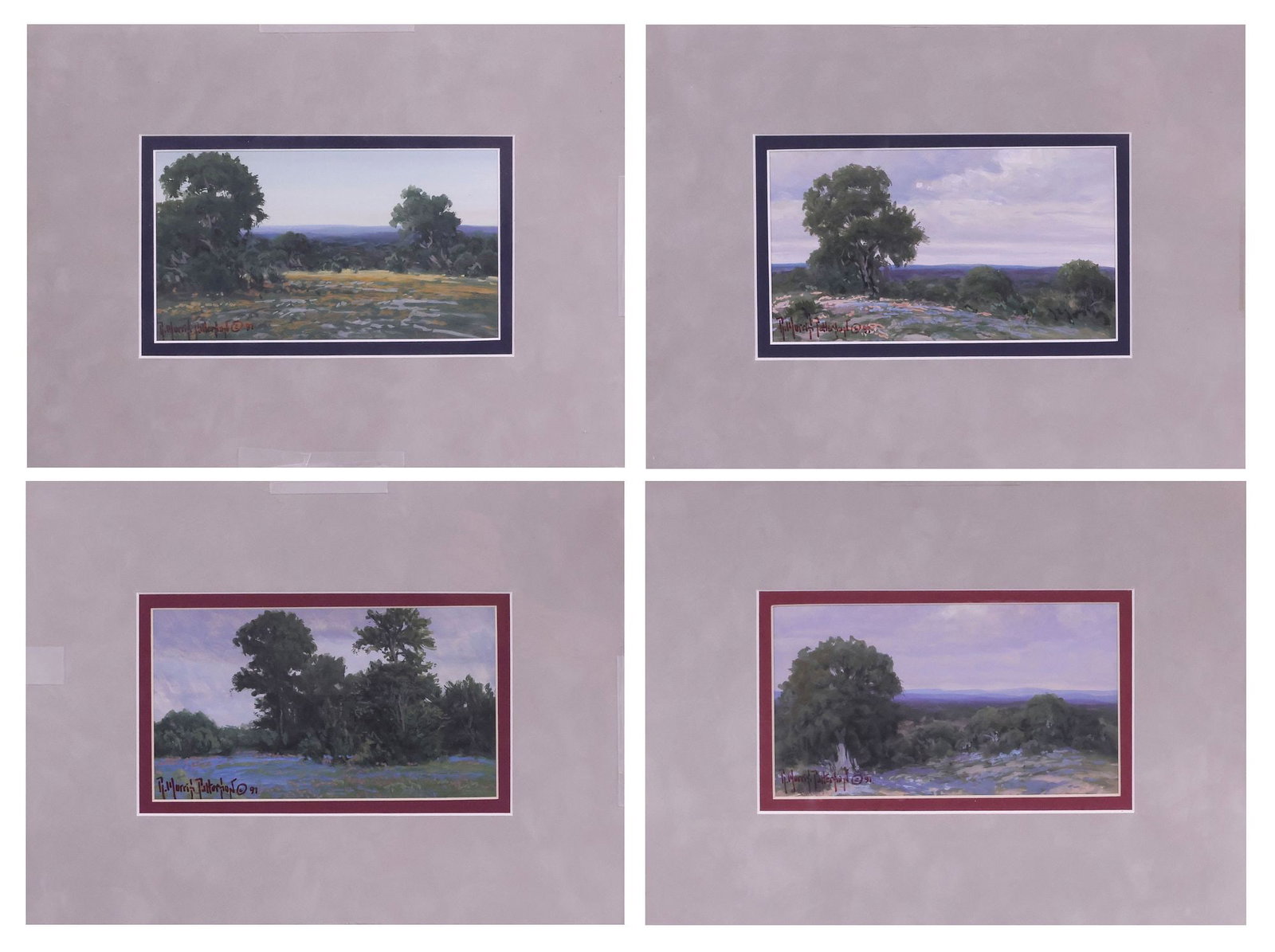 (4) RICK MORRIS PATTERSON (TX. B.1958) HILL COUNTRY LANDSCAPE PAINTINGS (1 of 7)
