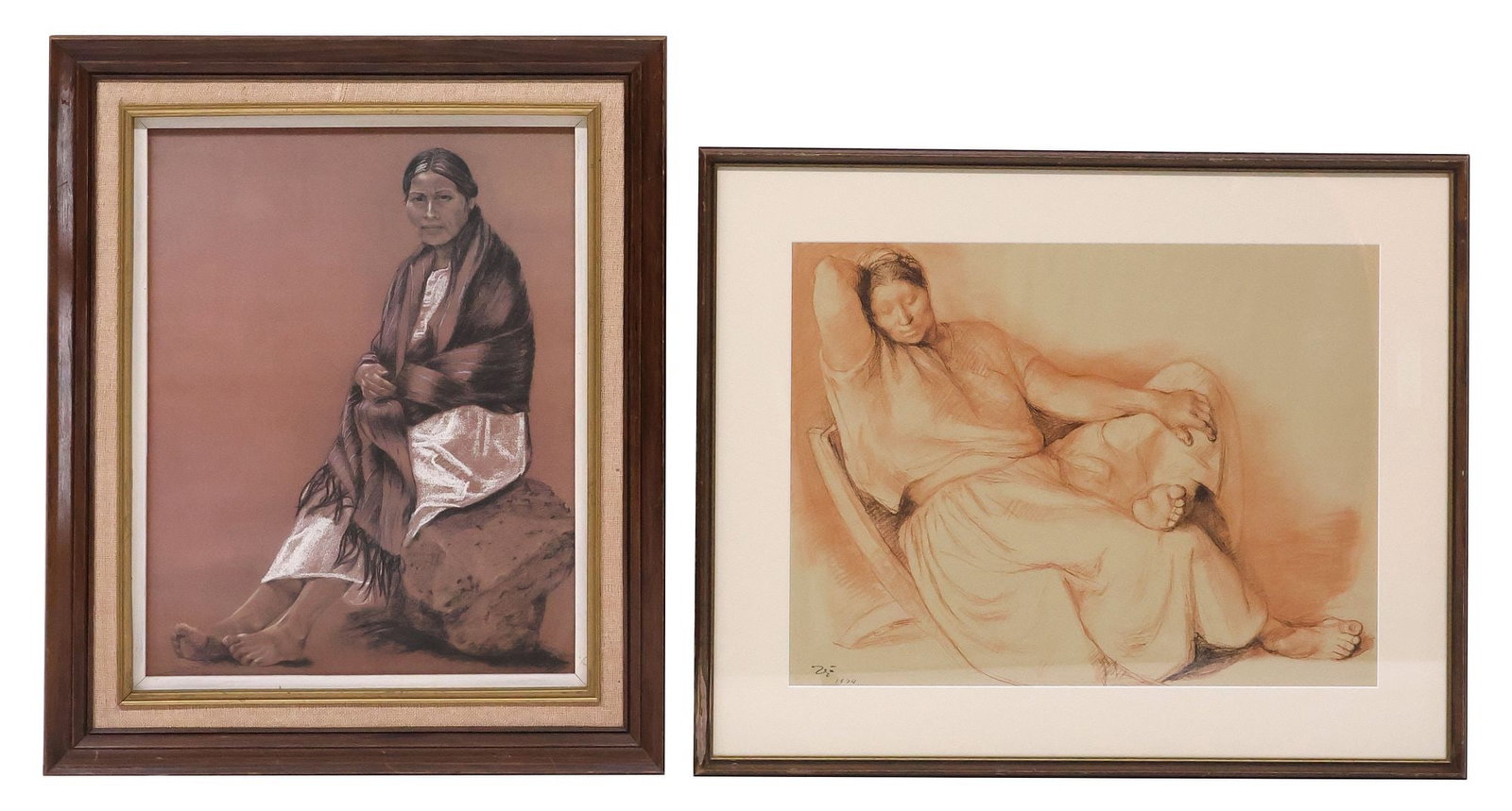 (2) FRAMED PRINTS, NATIVE AMERICAN PORTRAITS, 1 AFTER FRANCISCO ZUNIGA (1 of 6)
