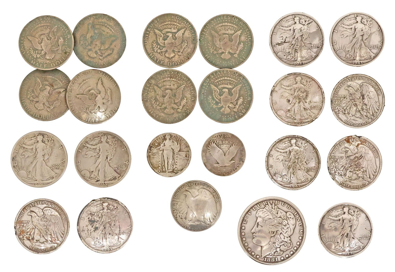 (23) WESTERN CONCHOS FASHIONED FROM MORGAN DOLLAR, HALF DOLLARS, QUARTERS (1 of 4)