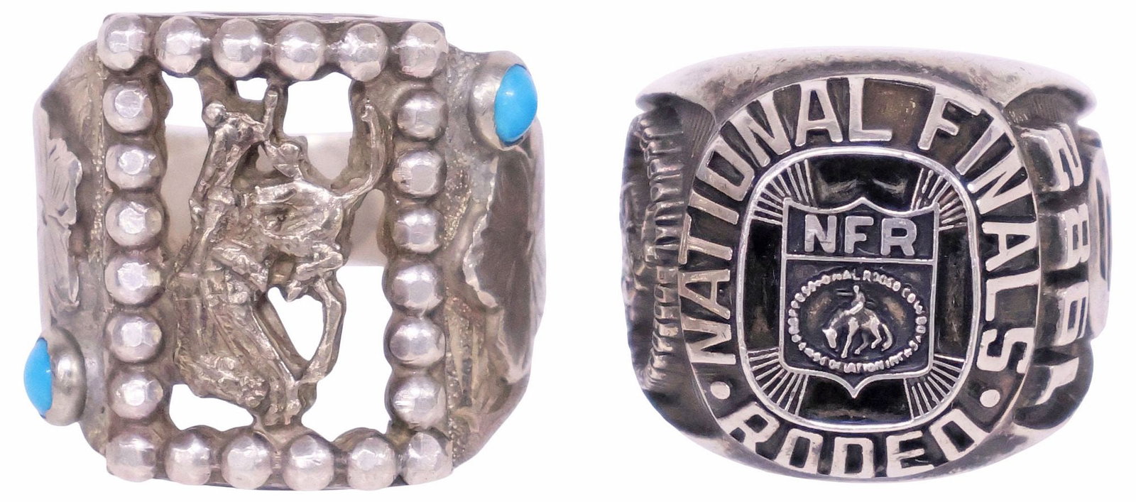 (2) STERLING 1982 NATIONAL FINALS RODEO & BUCKING BRONCO RINGS (1 of 6)