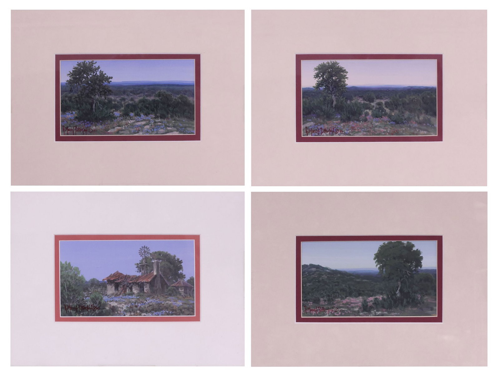 (4) RICK MORRIS PATTERSON (TX. B.1958) HILL COUNTRY LANDSCAPE PAINTINGS (1 of 7)
