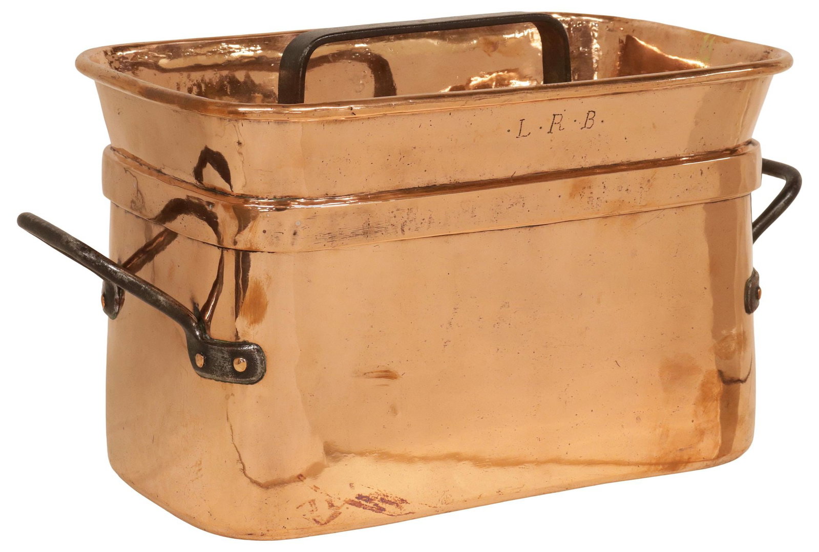 FRENCH COPPER & IRON KITCHEN DAUBIERE PAN (1 of 4)