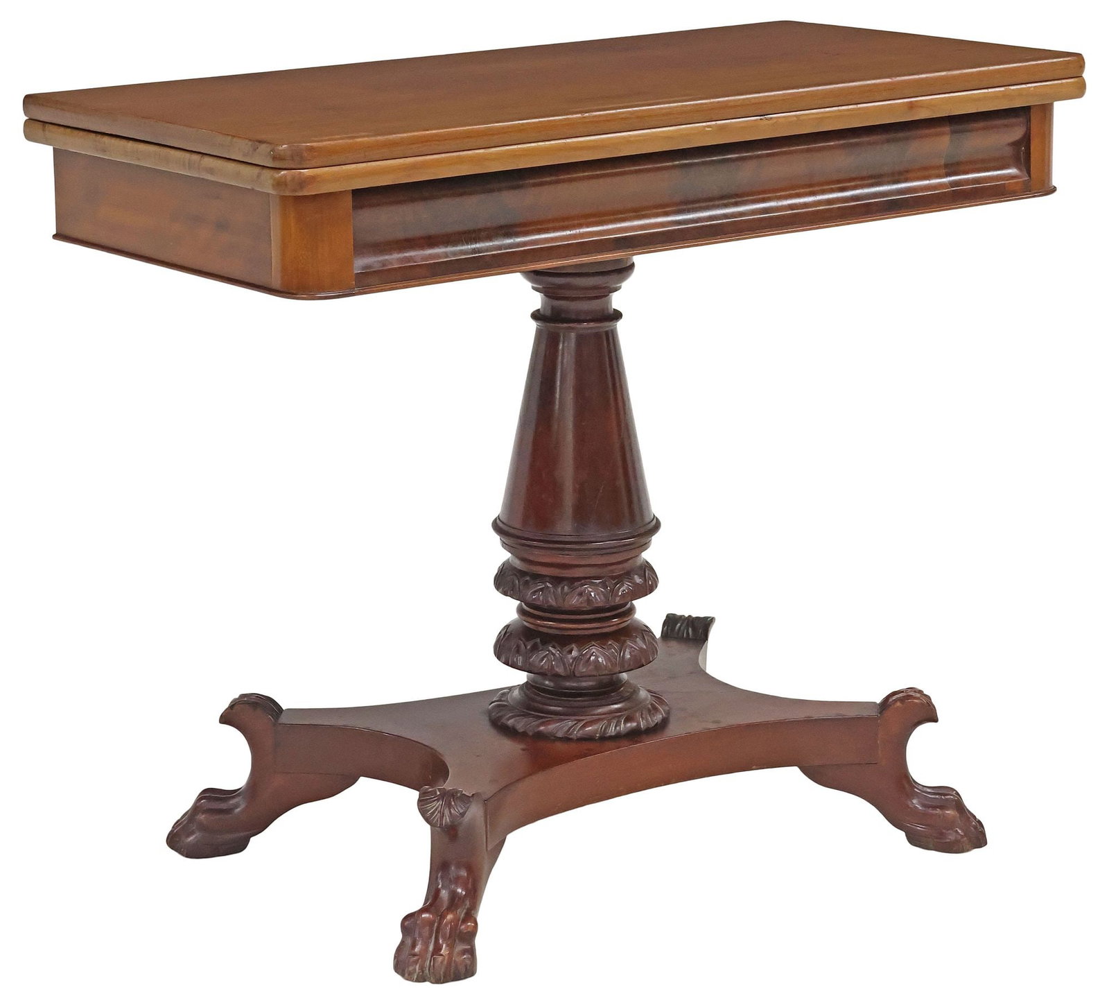 AMERICAN EMPIRE FLIP-TOP MAHOGANY GAMES TABLE (1 of 10)