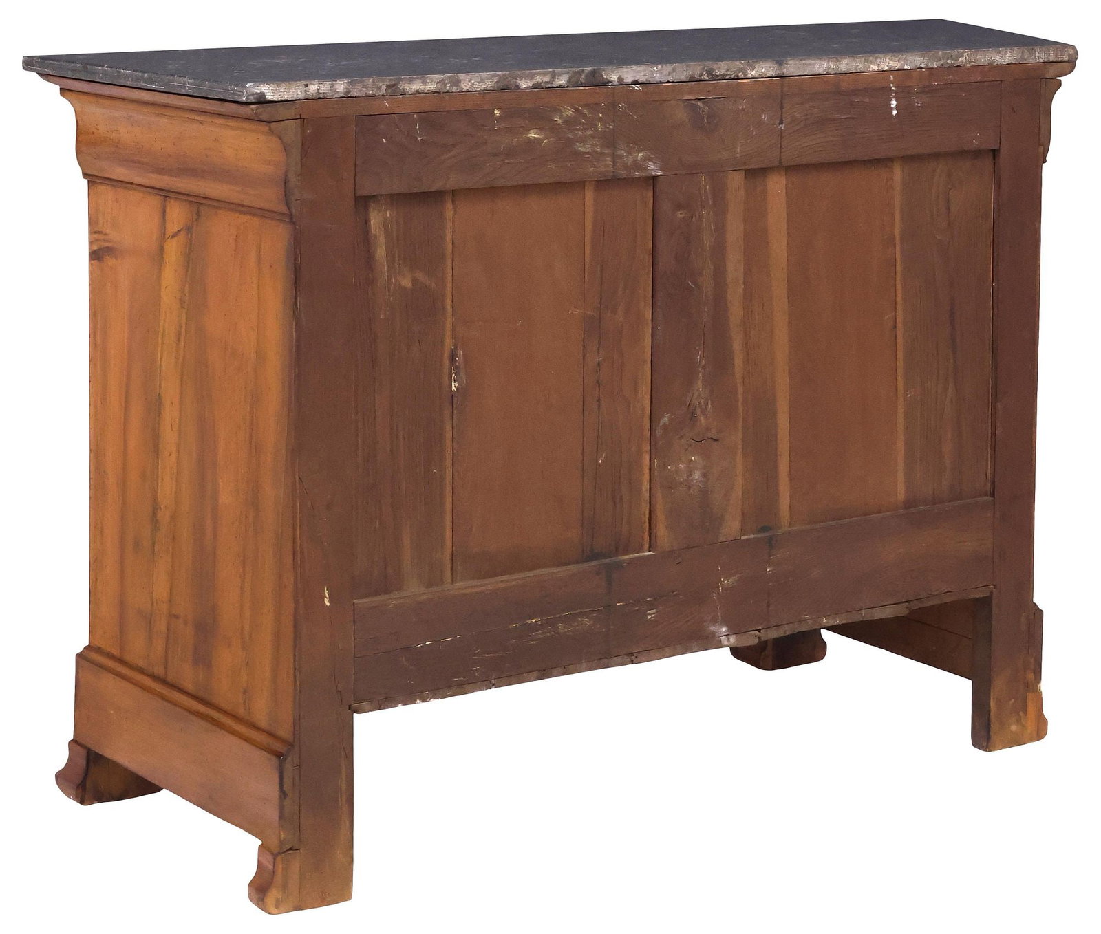 FRENCH LOUIS PHILIPPE PERIOD MARBLE-TOP WALNUT COMMODE - 5
