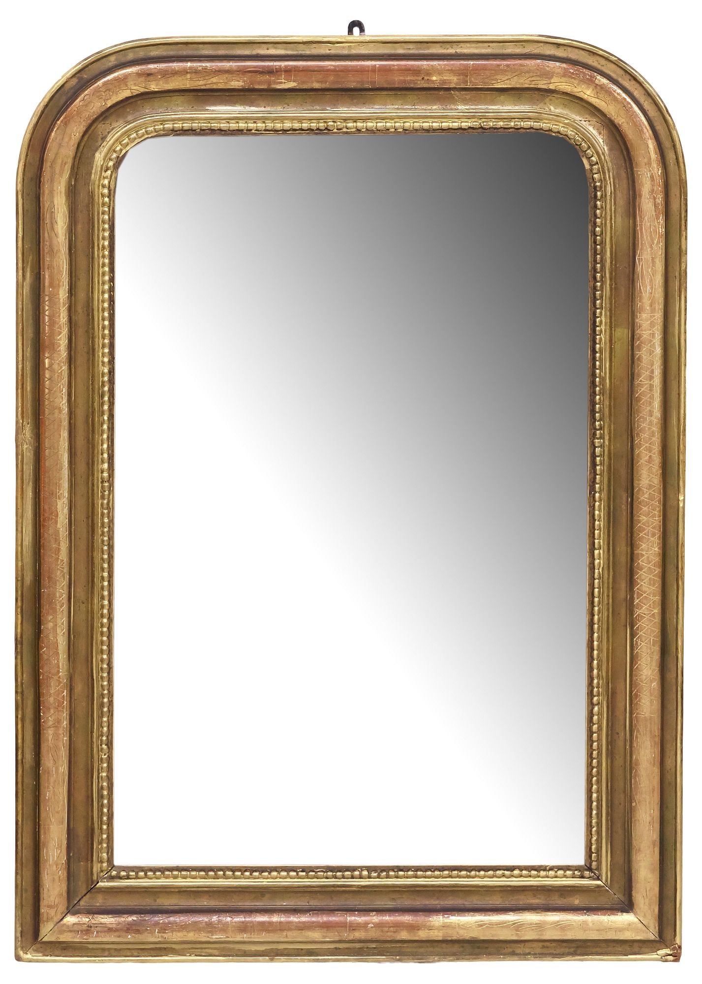 FRENCH LOUIS PHILIPPE PERIOD GILTWOOD WALL MIRROR (1 of 3)