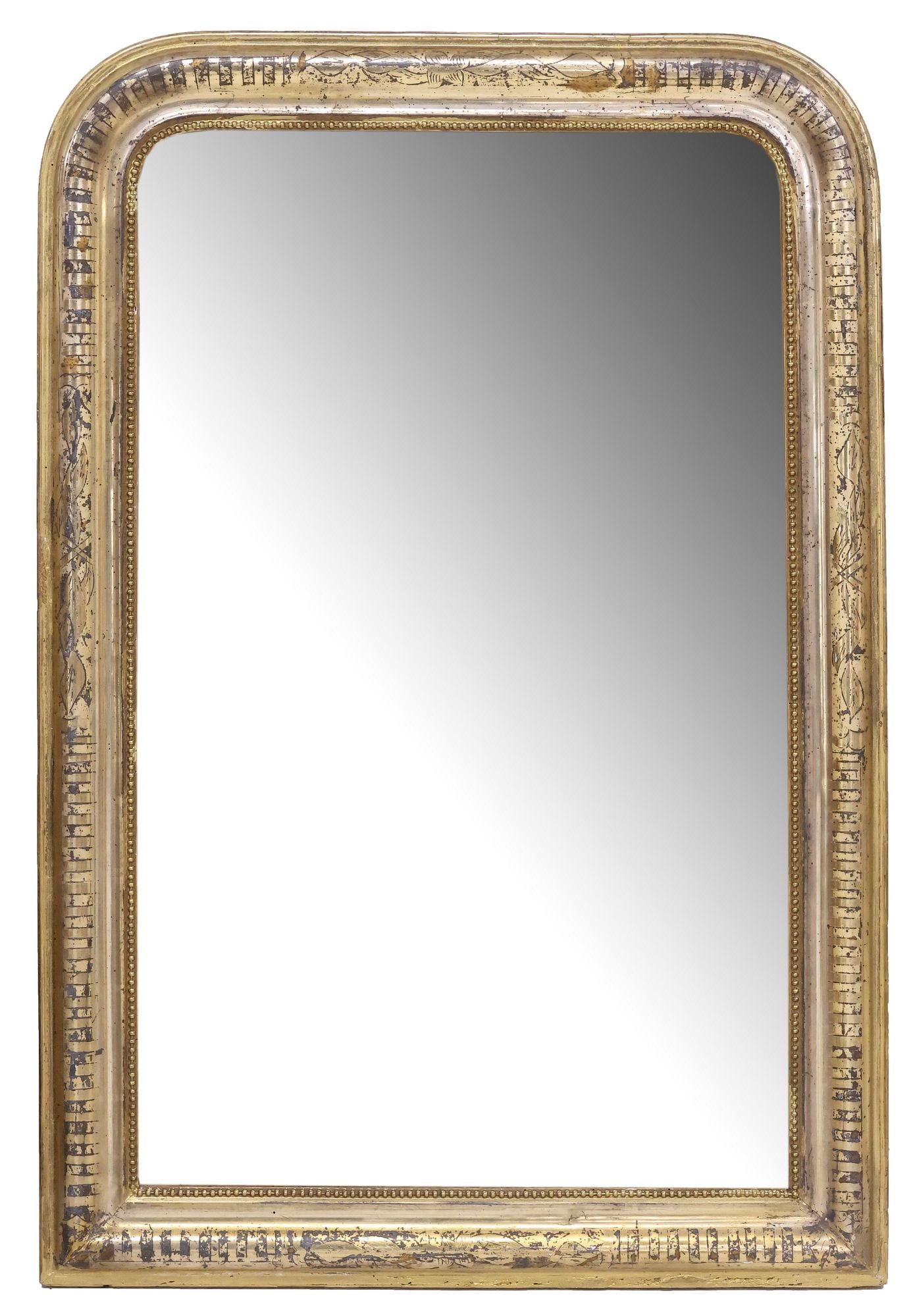 FRENCH LOUIS PHILIPPE PERIOD GILTWOOD WALL MIRROR (1 of 3)