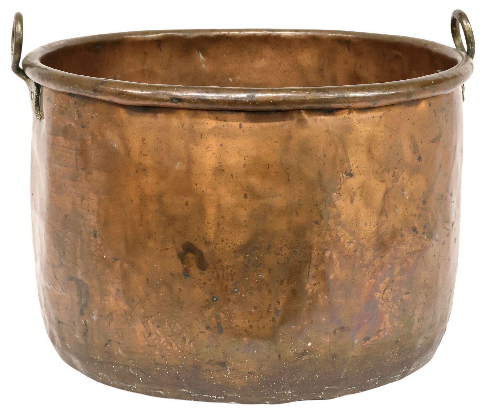 LARGE ENGLISH COPPER KINDLING BUCKET / LOG BIN, 19TH C. (1 of 5)