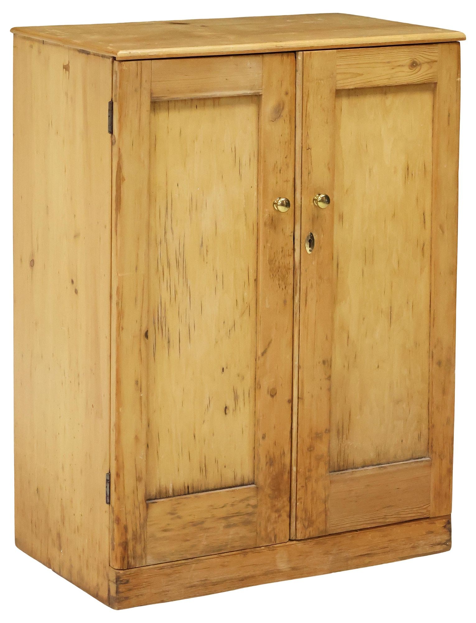 DIMINUTIVE ENGLISH VICTORIAN PINE SIDE CABINET / CUPBOARD (1 of 5)